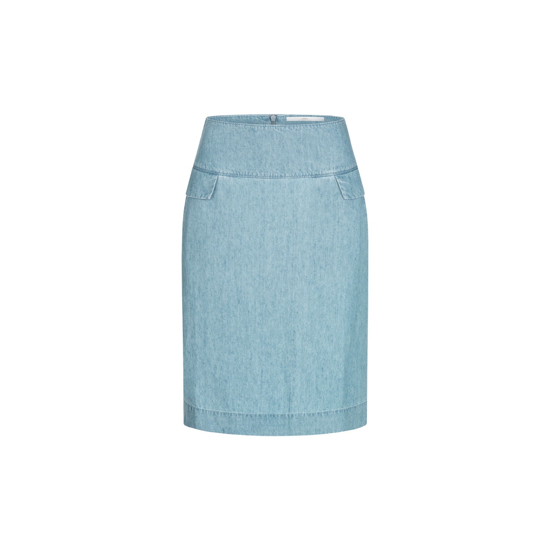 Rock aus TENCEL™ mit Leinen