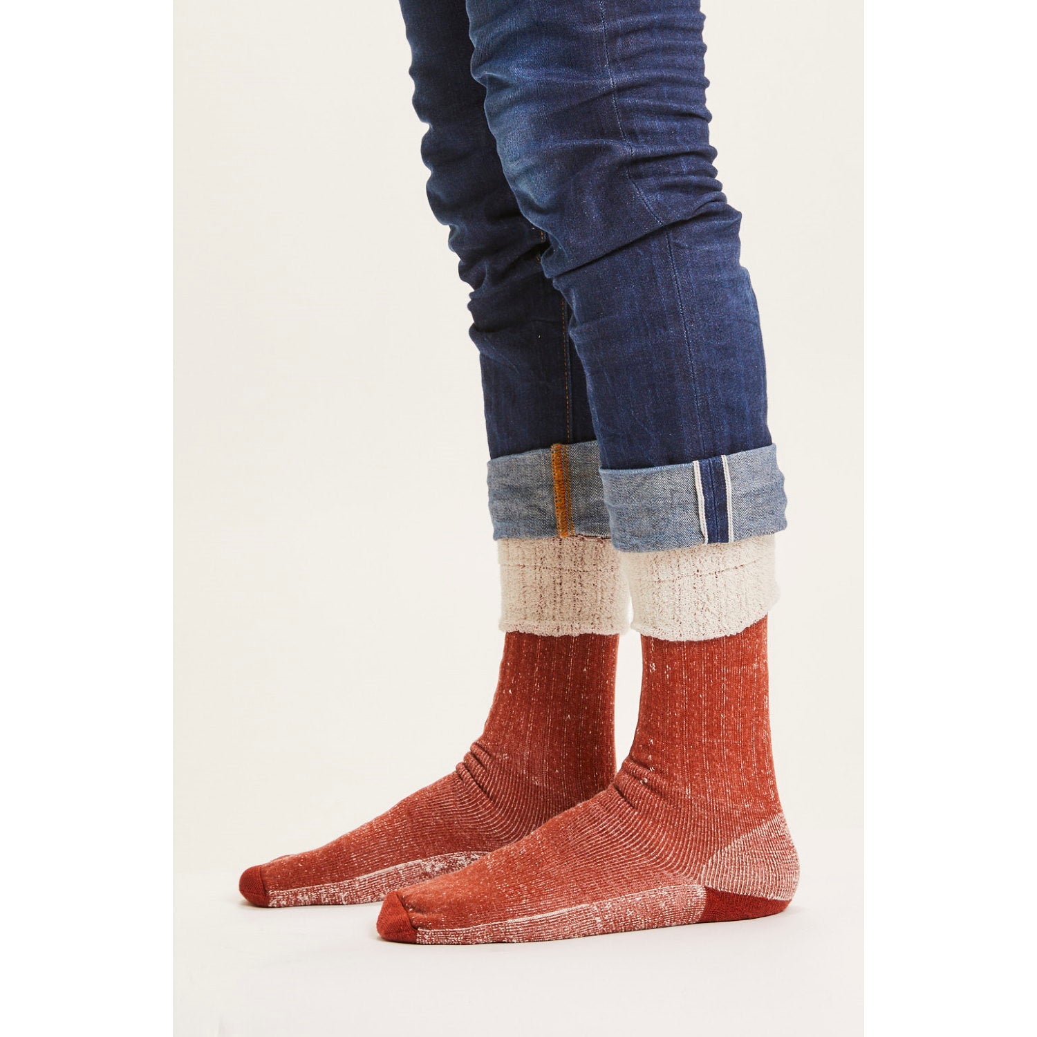 Extra lange Wintersocken HIGH TERRY mit Bio-Wolle