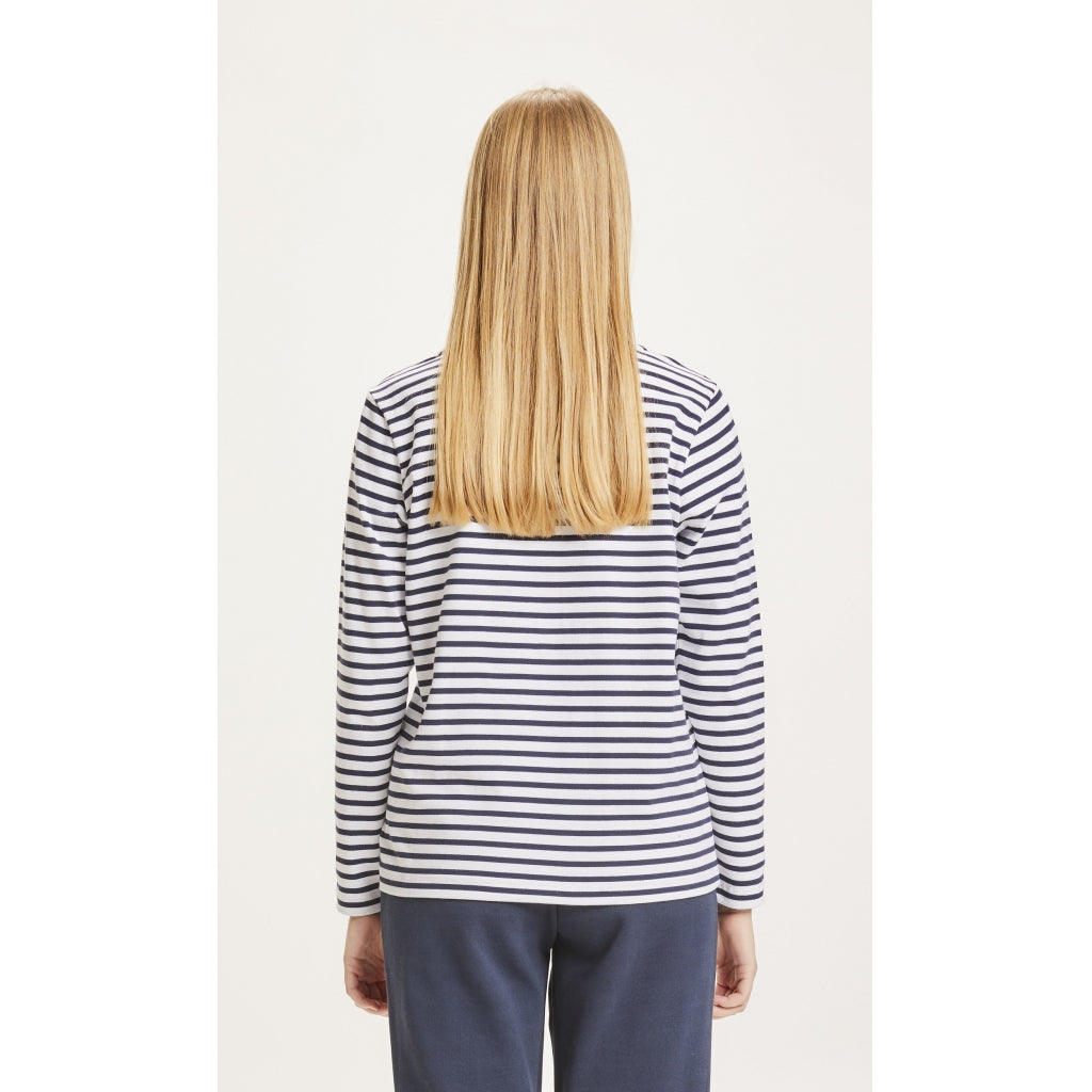 Langarmshirt VIOLET mit Streifen