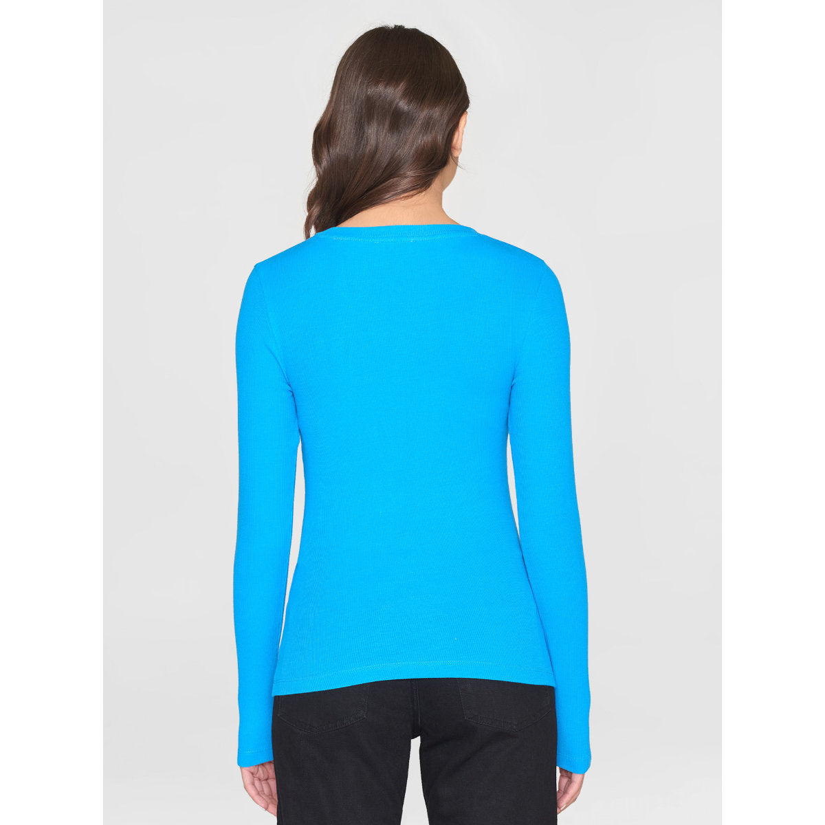 Langarmshirt RIB SCOOP NECK aus Bio-Baumwolle