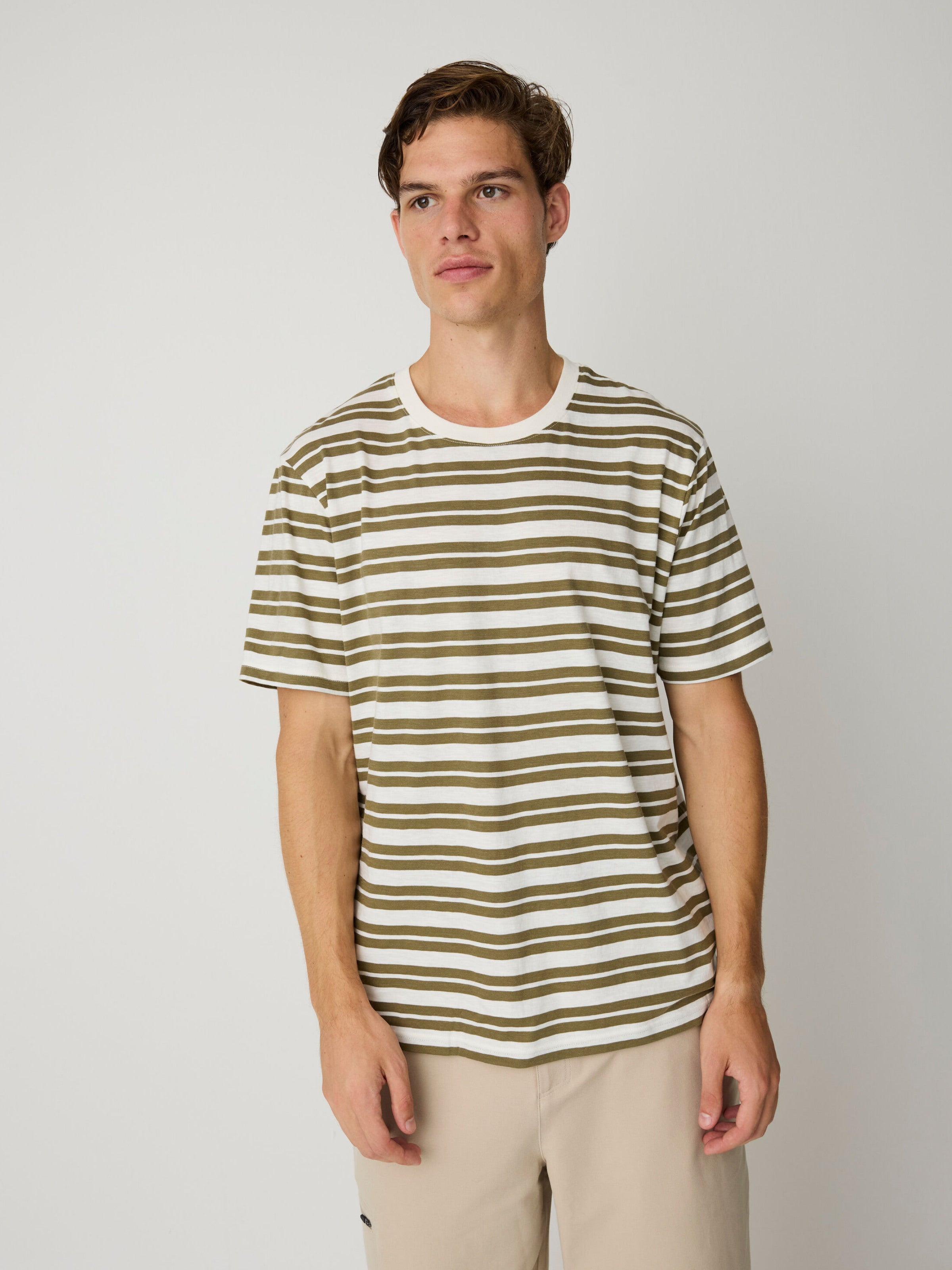 Getreiftes T-Shirt aus Bio-Baumwolle