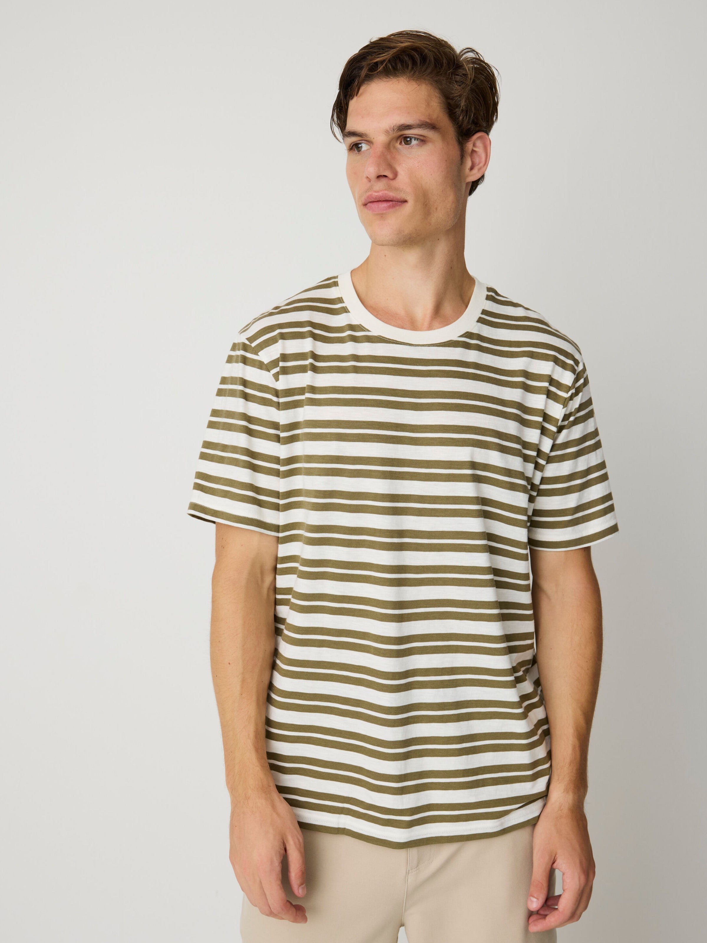 Getreiftes T-Shirt aus Bio-Baumwolle