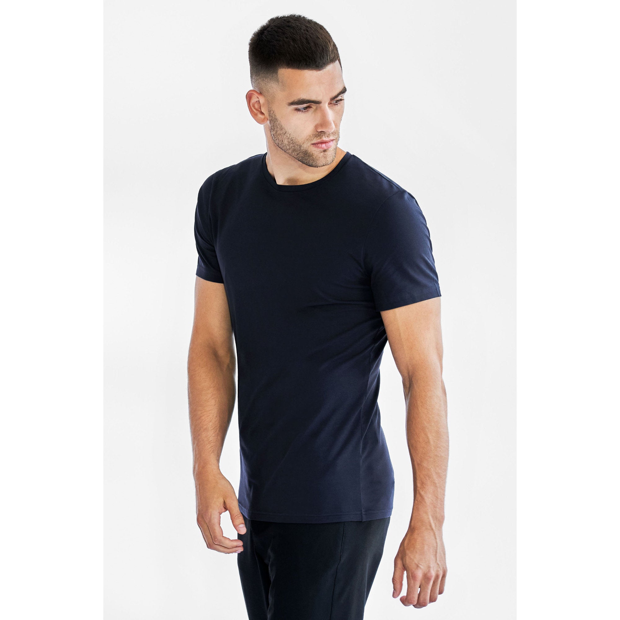 2-Pack T-Shirts CREW NECK Slim aus Bio-Baumwolle