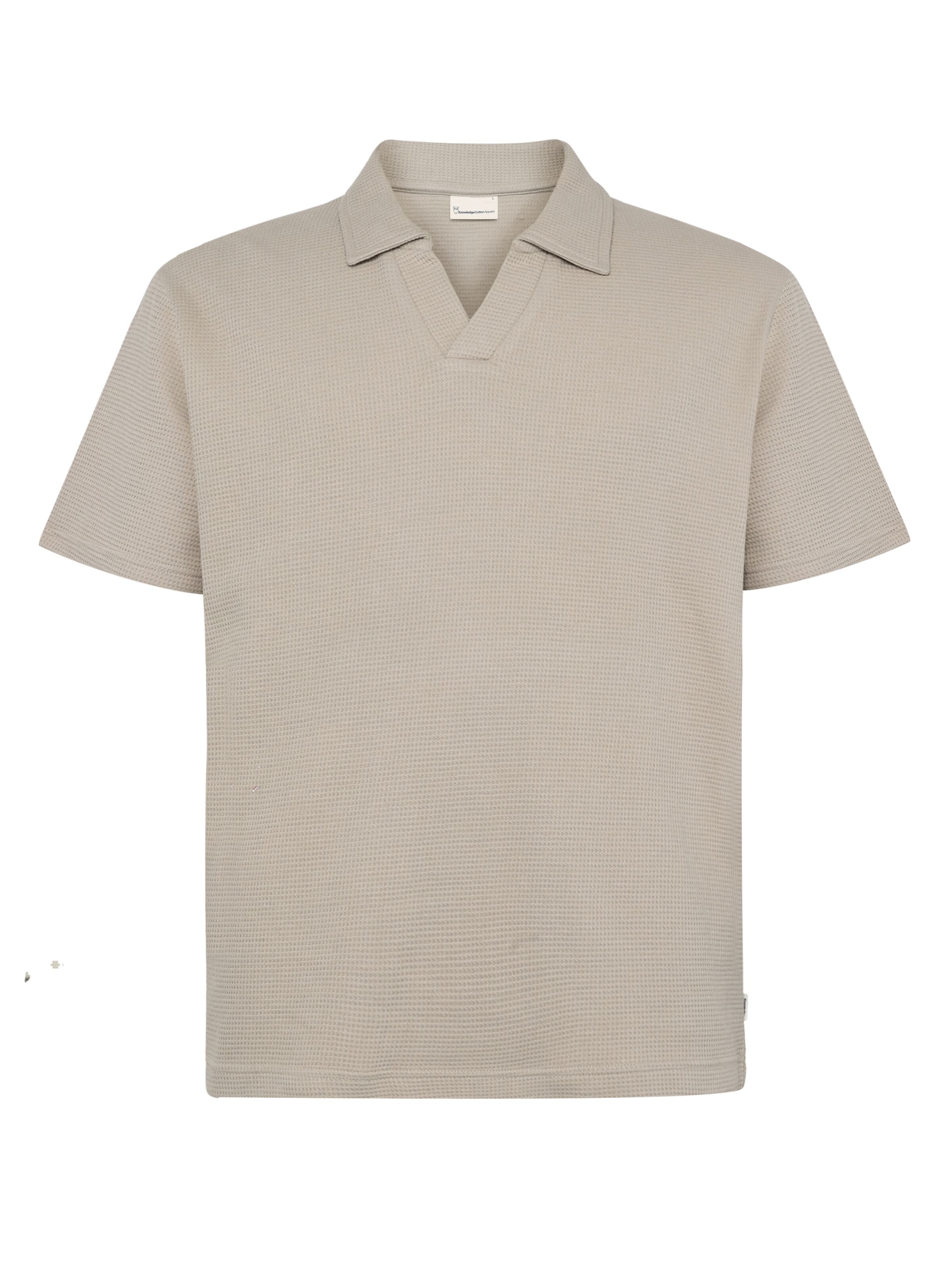 Lockeres Poloshirt mit Waffelstruktur aus Bio-Baumwolle