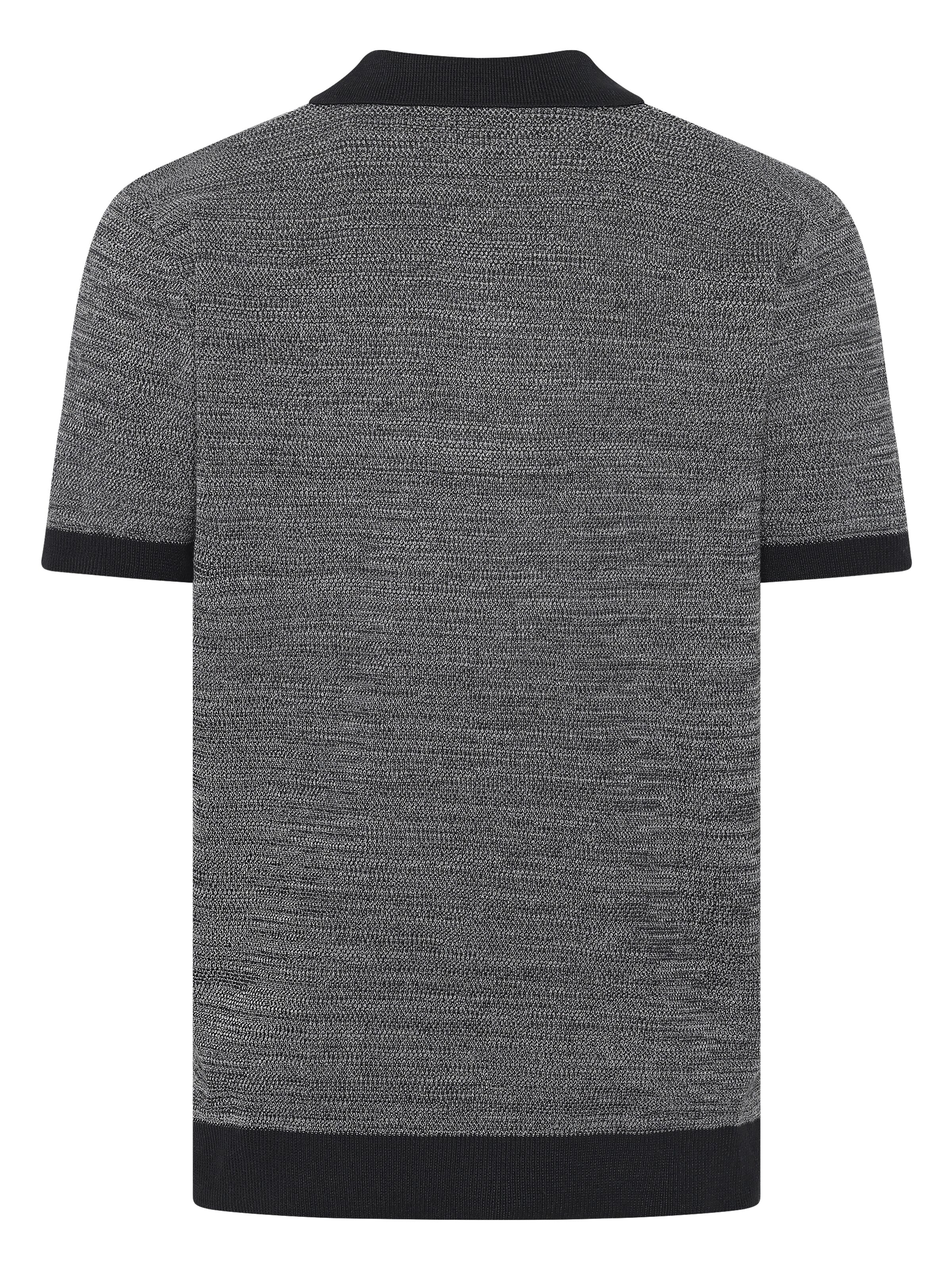 Gestricktes Kurzarm-Poloshirt aus Bio-Baumwolle