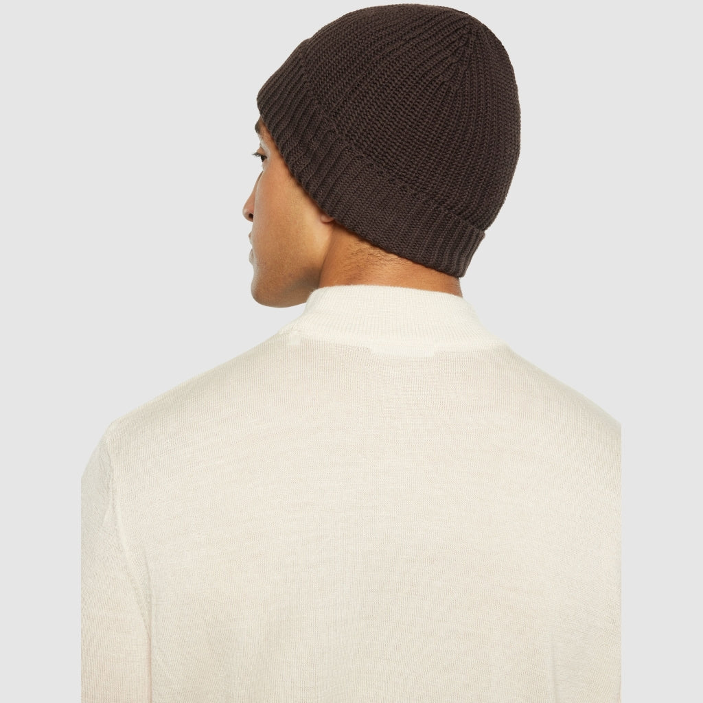 Strickmütze RIB HAT LEAF aus Bio-Baumwolle