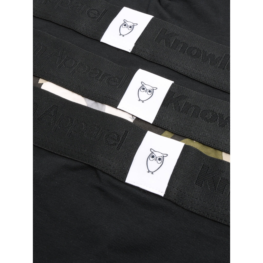 3-Pack Boxershorts FLOWER Print aus Bio-Baumwolle