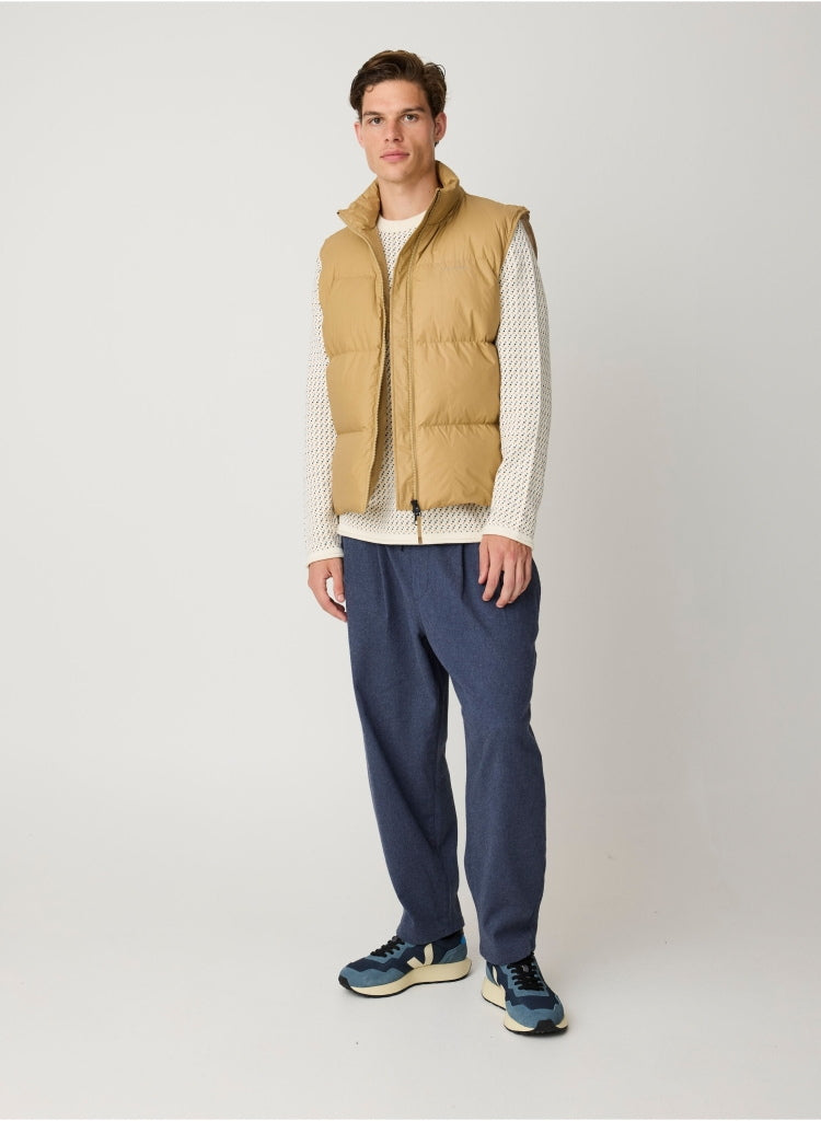 Strickpullover Jacquard crew neck knit aus Bio-Baumwolle ROC/GOTS/Vegan