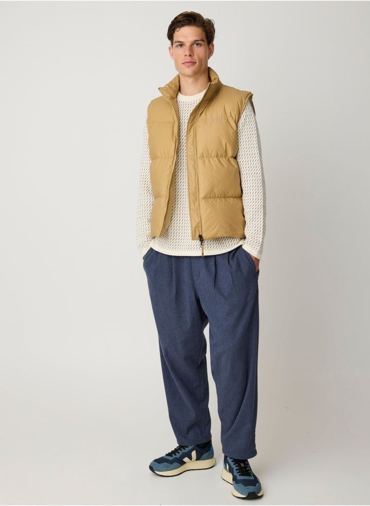 Strickpullover Jacquard crew neck knit aus Bio-Baumwolle ROC/GOTS/Vegan