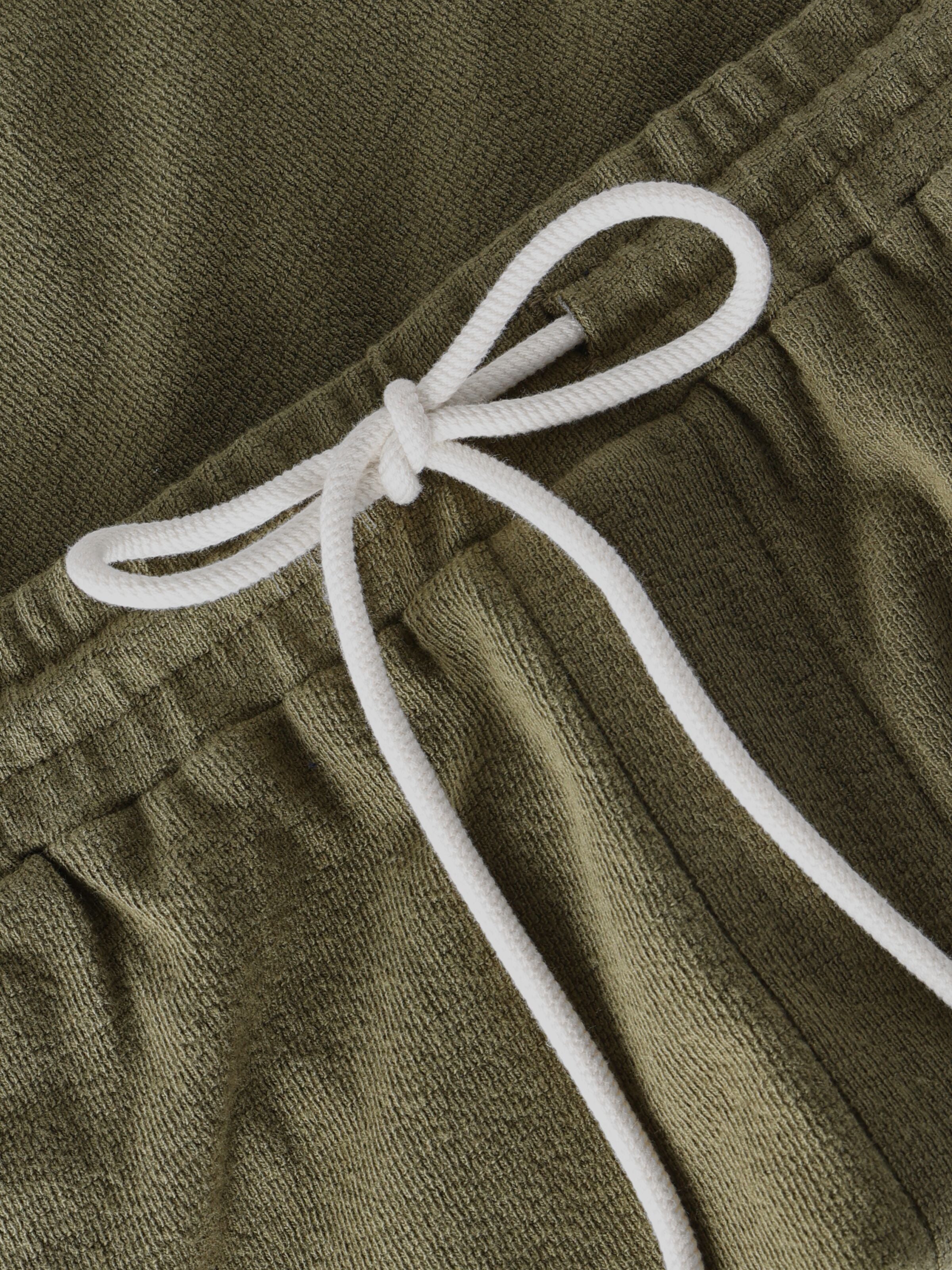 Lockere Bouclé-Shorts FIG aus Bio-Baumwolle