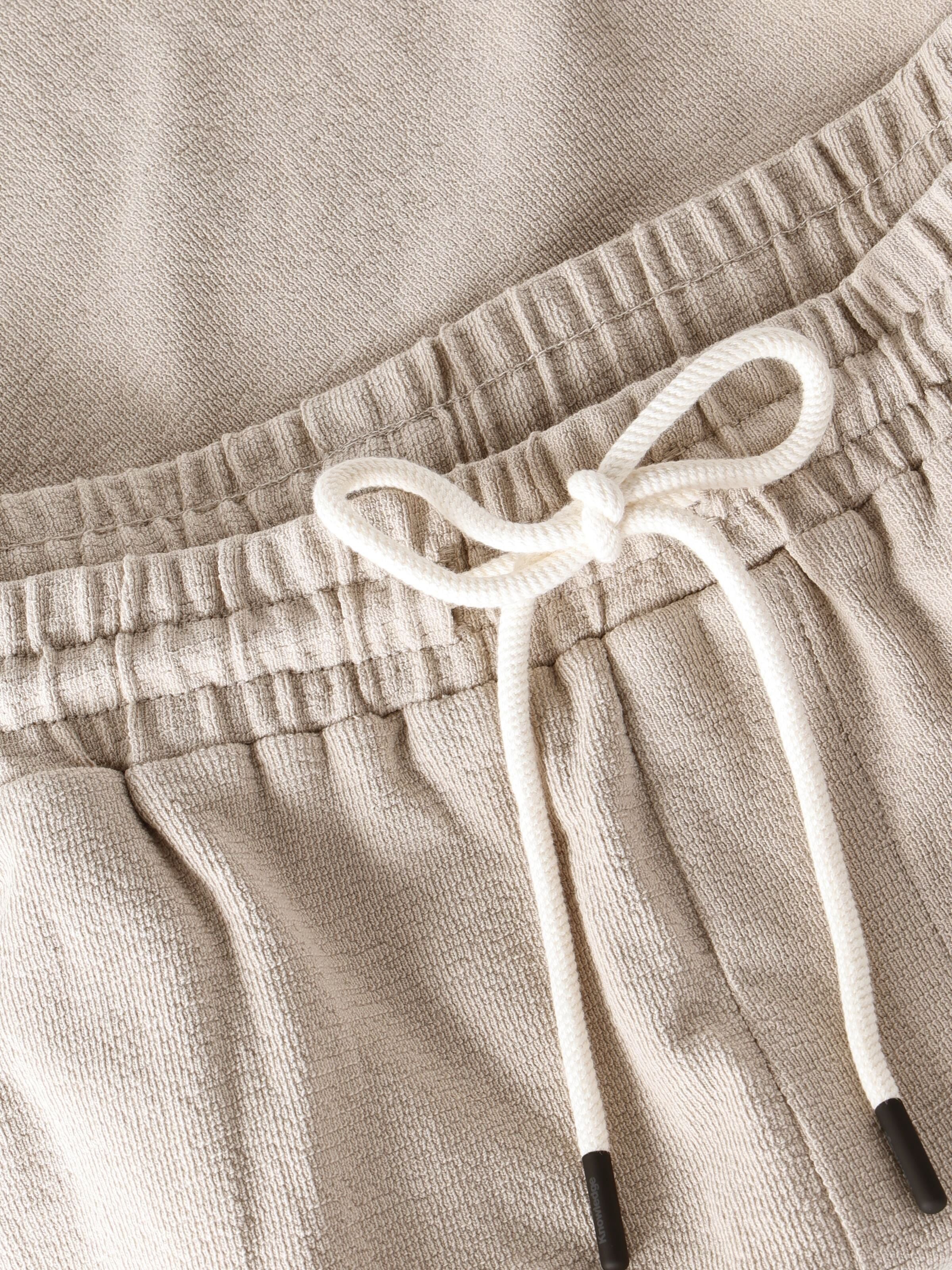 Lockere Bouclé-Shorts FIG aus Bio-Baumwolle