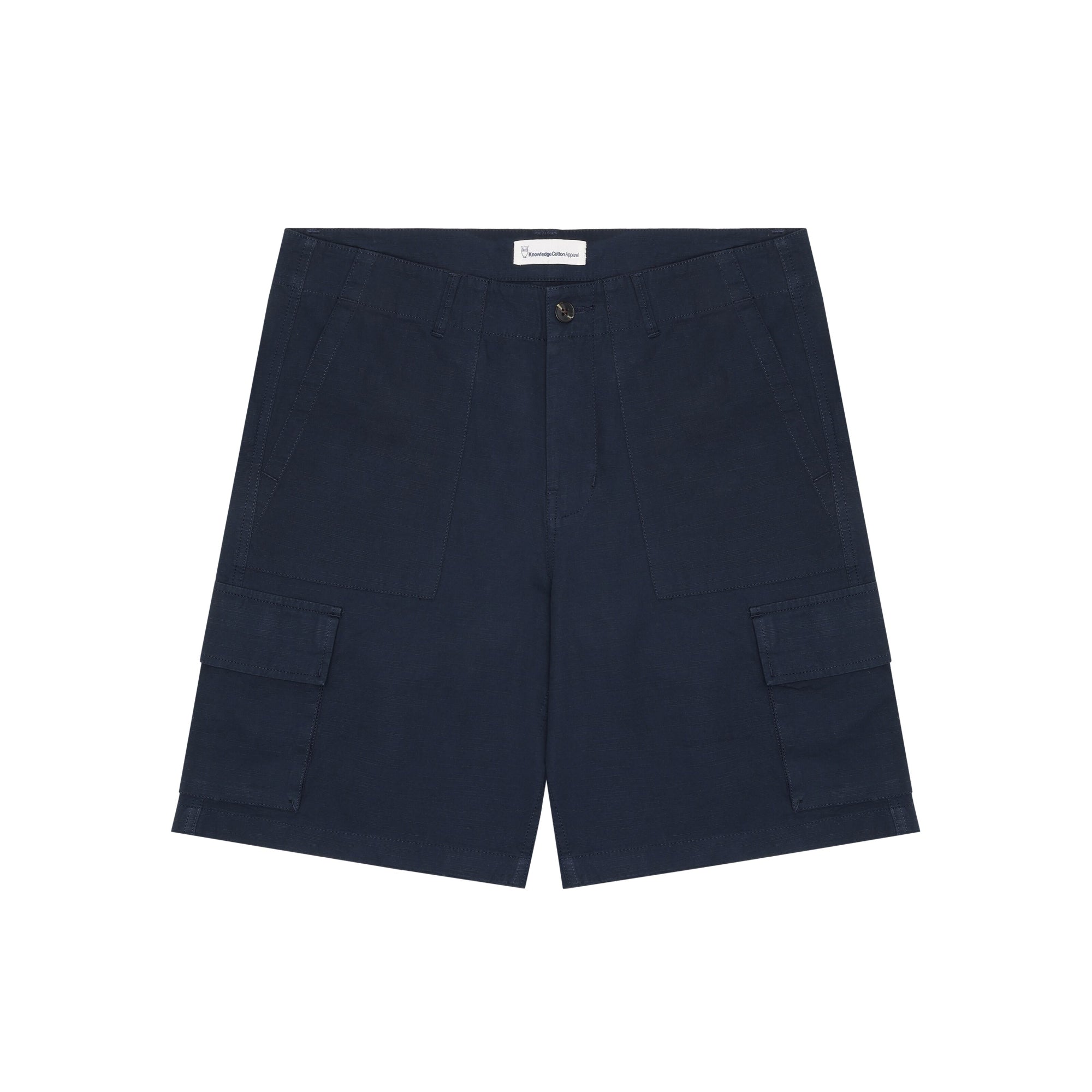 Shorts Flint mit weitem Schnitt aus Slub-Garn Bio-Baumwolle