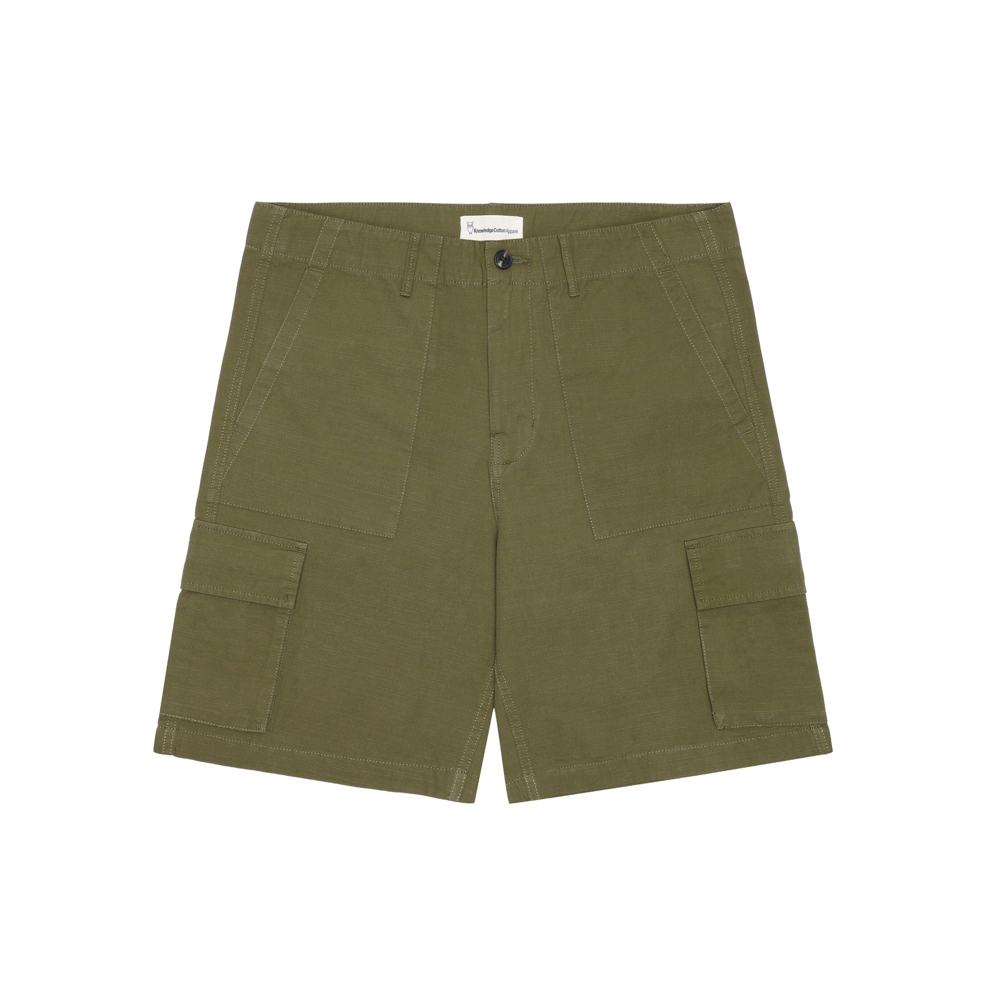 Shorts Flint mit weitem Schnitt aus Slub-Garn Bio-Baumwolle