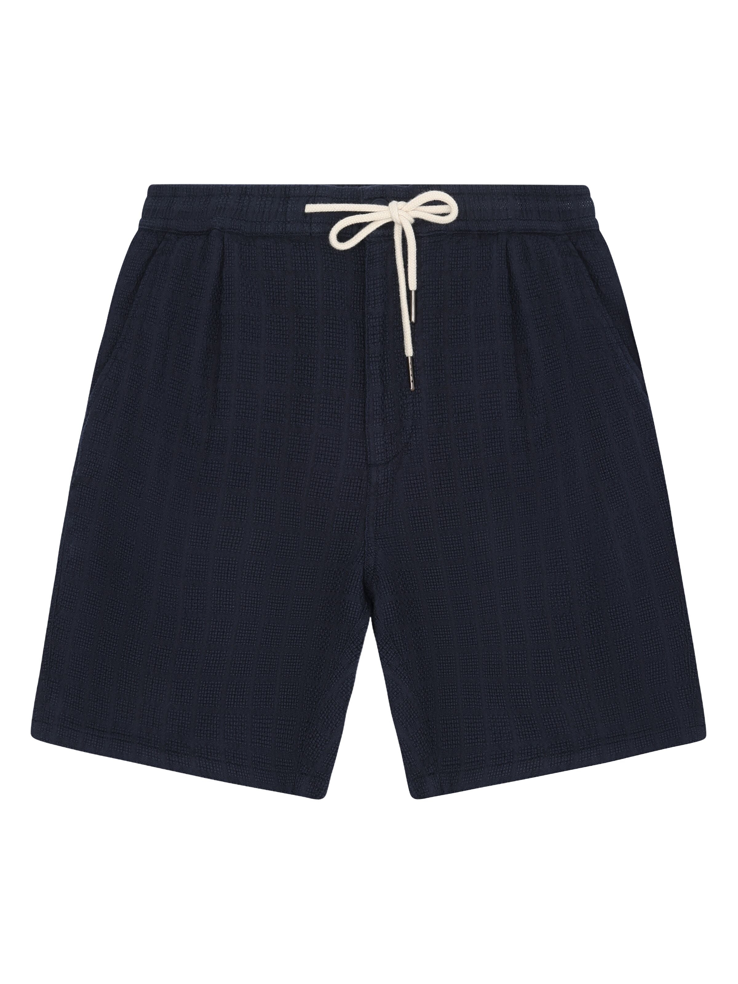 Lockere Shorts FIG mit Strucktur aus Bio-Baumwolle