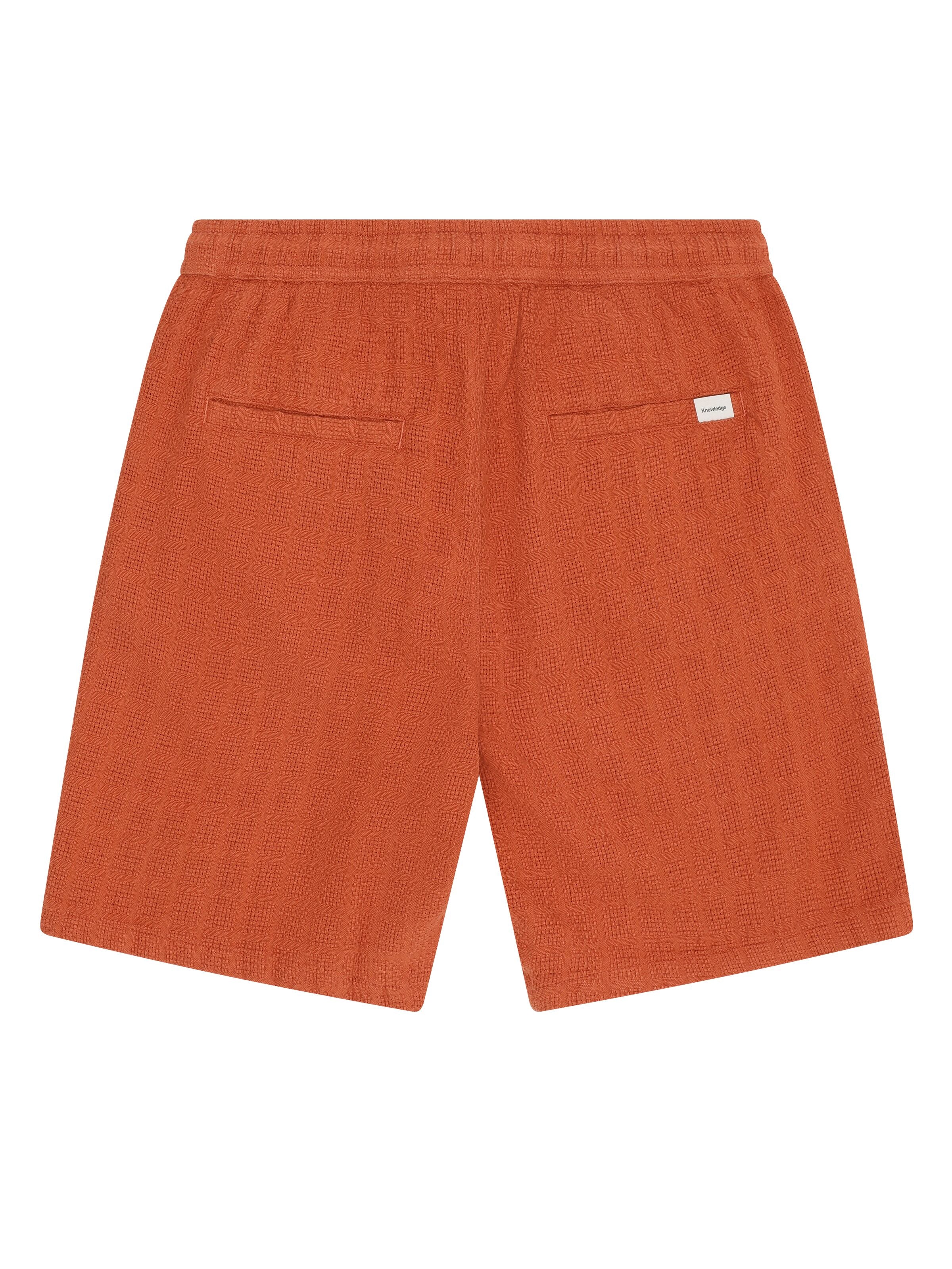 Lockere Shorts FIG mit Strucktur aus Bio-Baumwolle