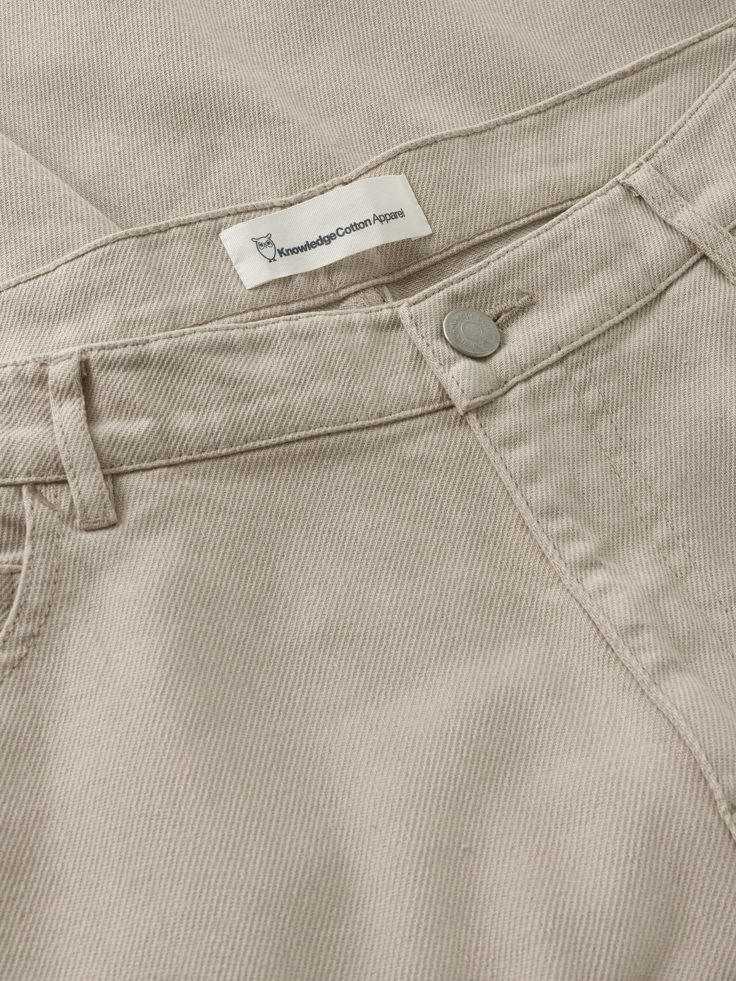 Flint weite Twill-Hose aus Bio-Baumwolle