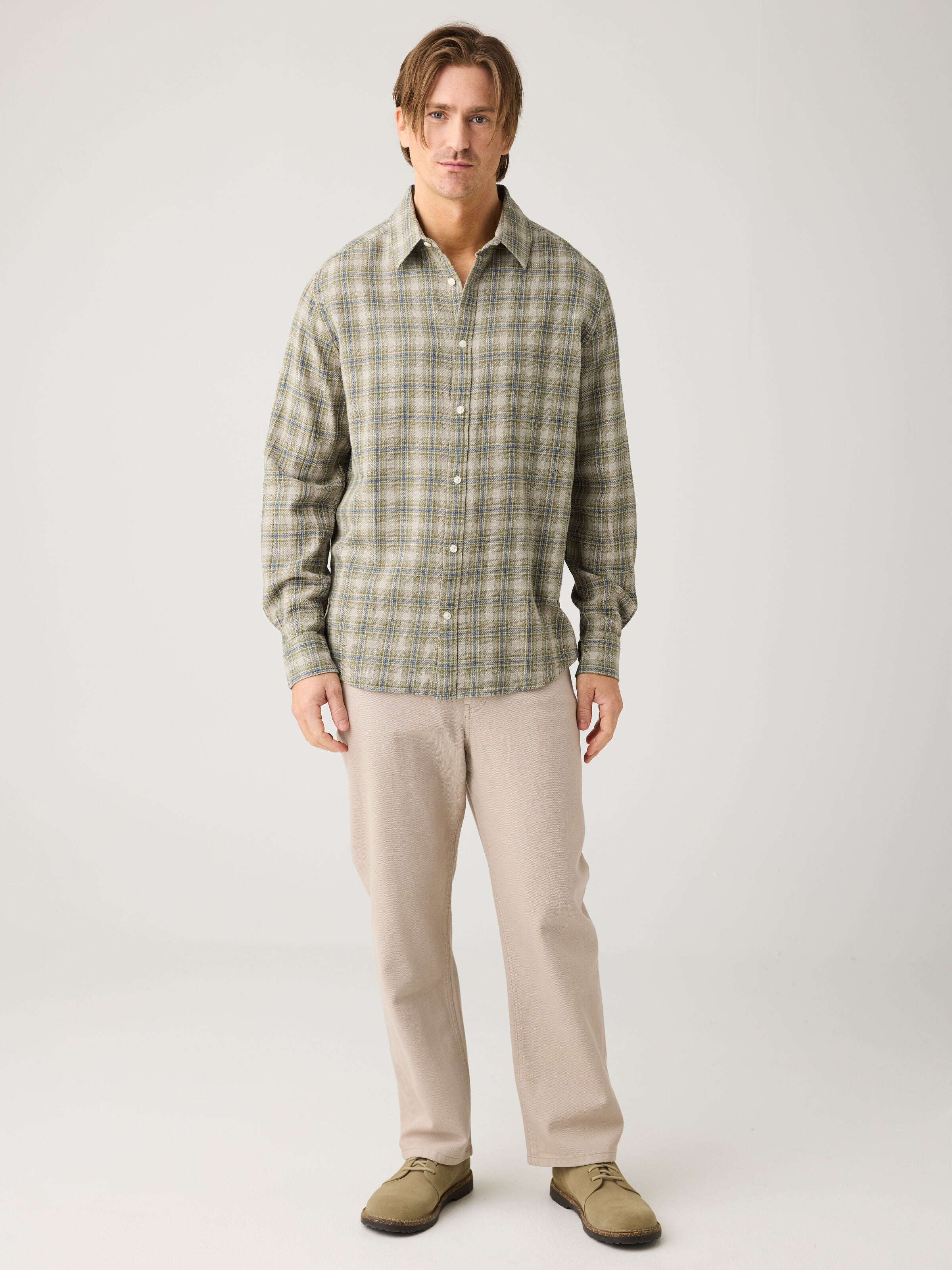 Flint weite Twill-Hose aus Bio-Baumwolle