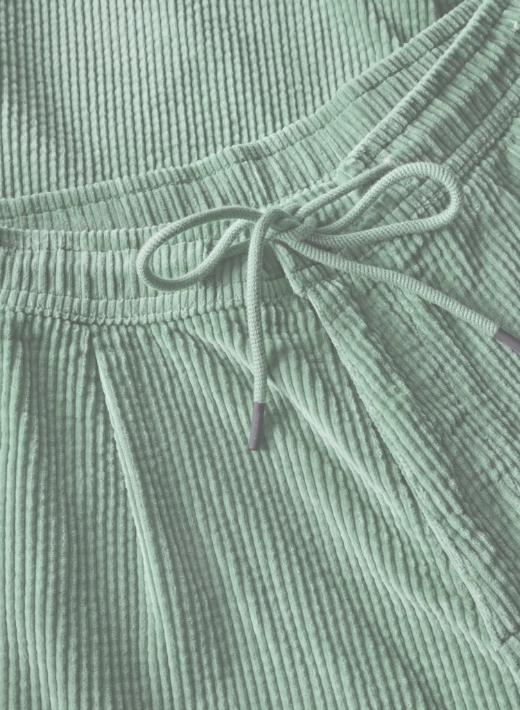 Lockere Cordhose FIG mit Kordelzug aus Bio-Baumwolle