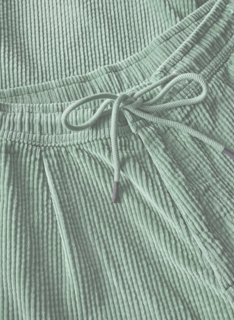 Lockere Cordhose FIG mit Kordelzug aus Bio-Baumwolle