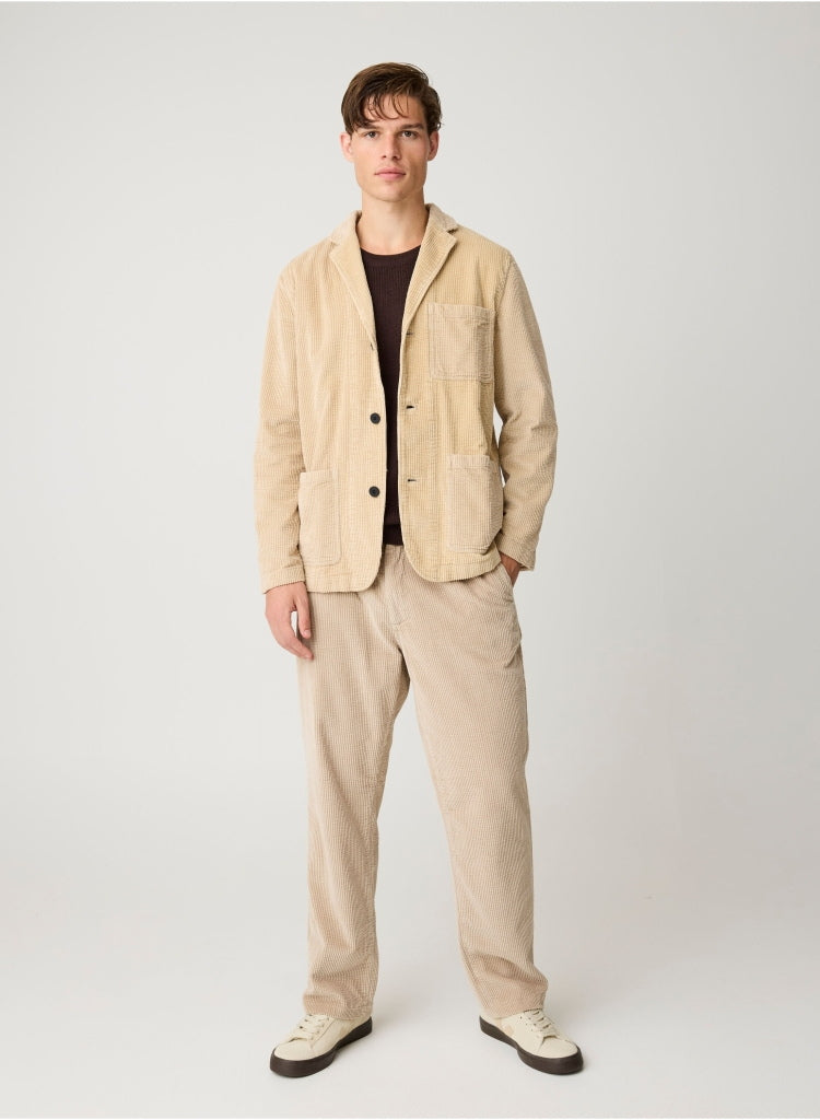 Lockere Cordhose FIG mit Kordelzug aus Bio-Baumwolle