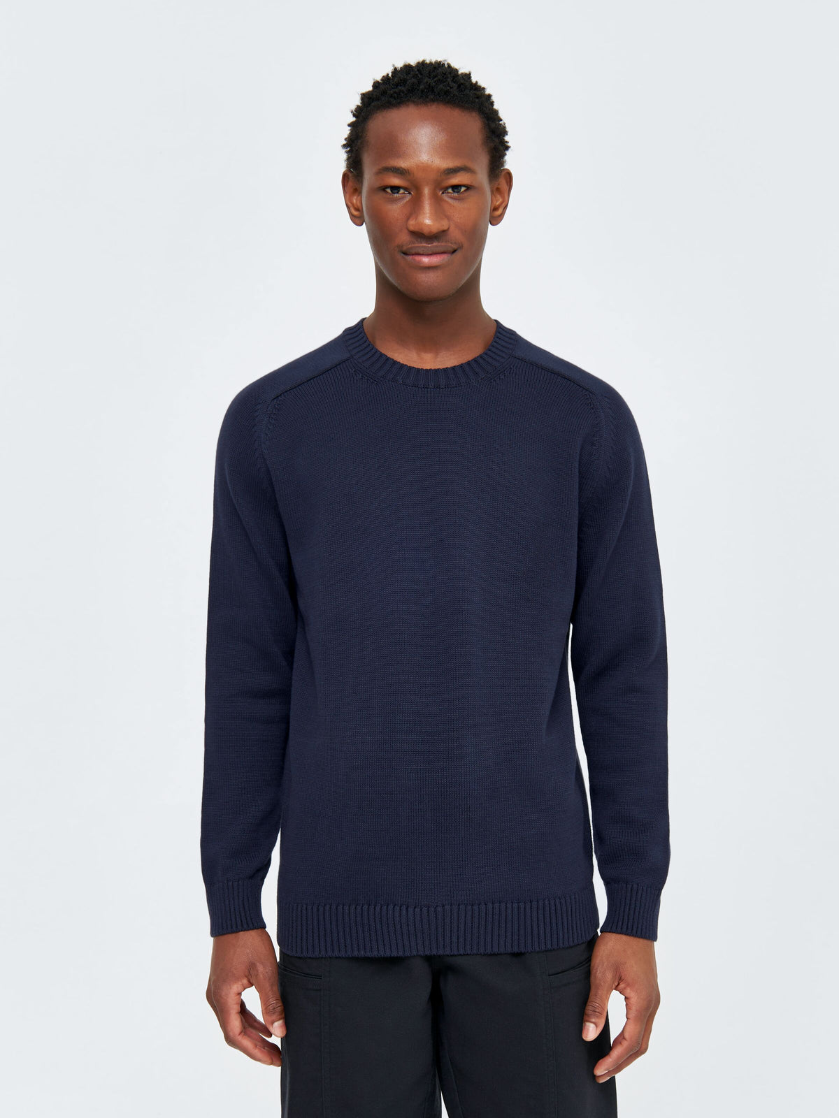 Strickpullover CREW NECK aus Bio-Baumwolle