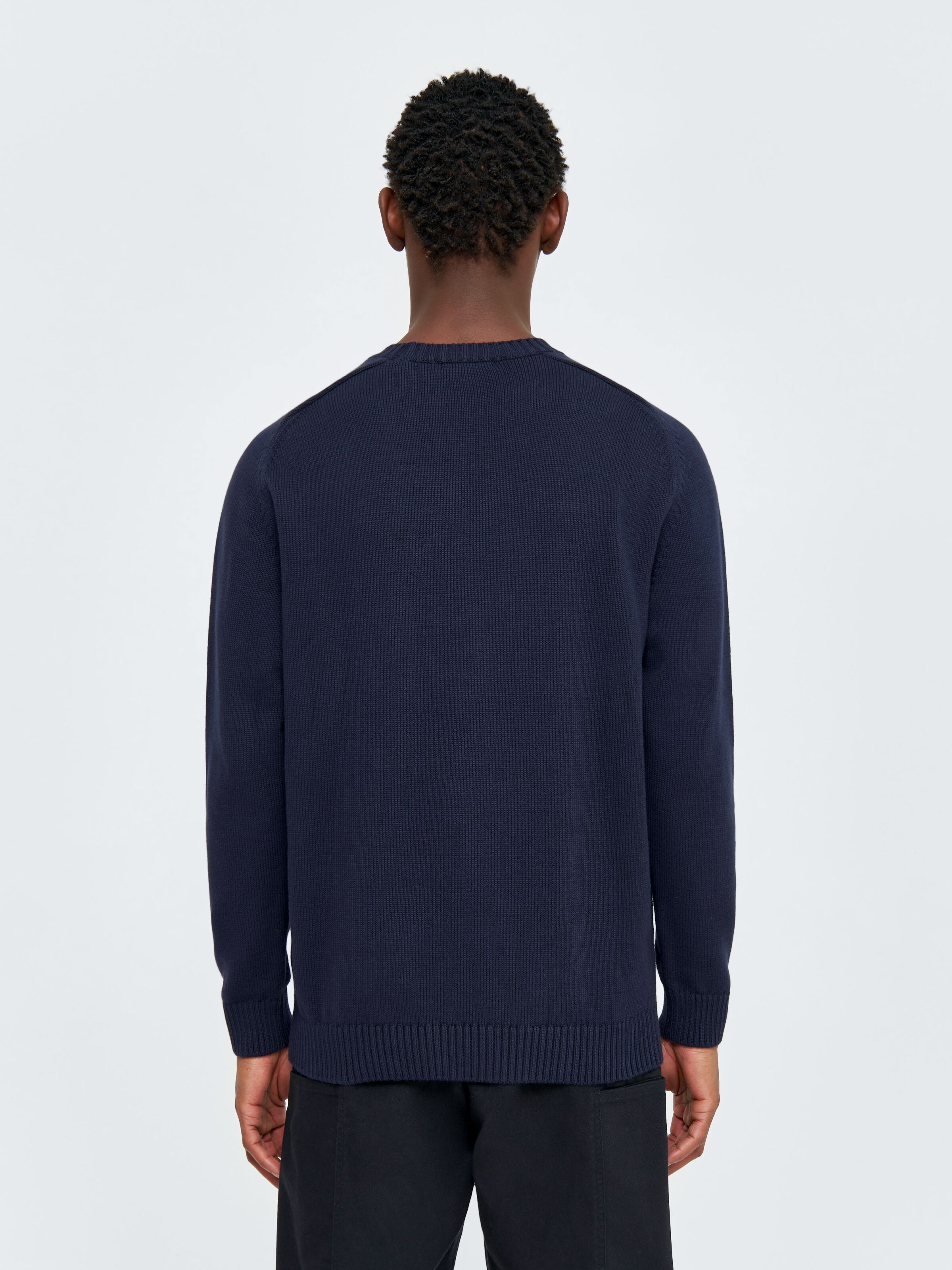 Strickpullover CREW NECK aus Bio-Baumwolle