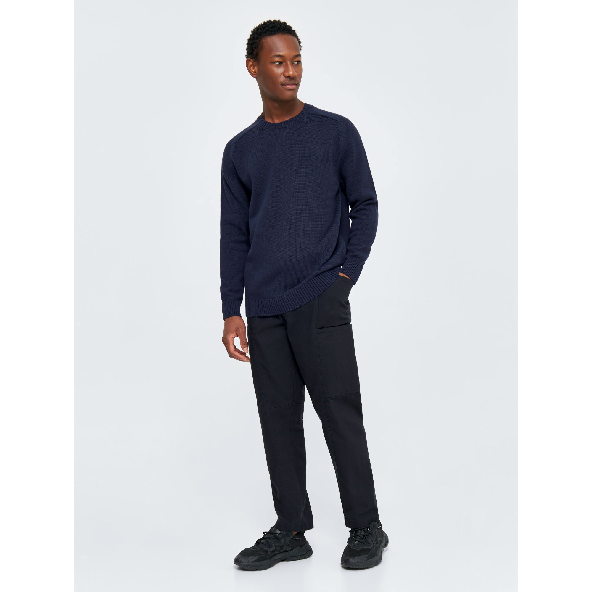 Strickpullover CREW NECK aus Bio-Baumwolle