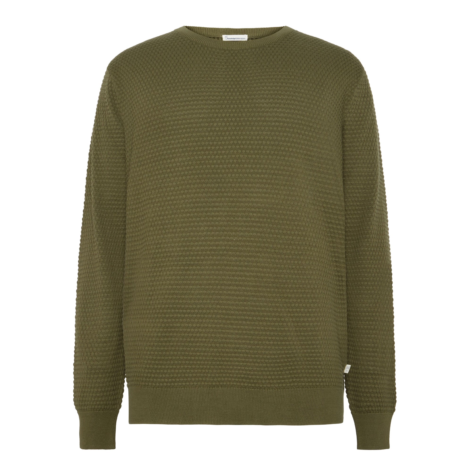 Crewneck Strickpullover VAGN aus Bio-Baumwolle - ROC/GOTS/Vegan