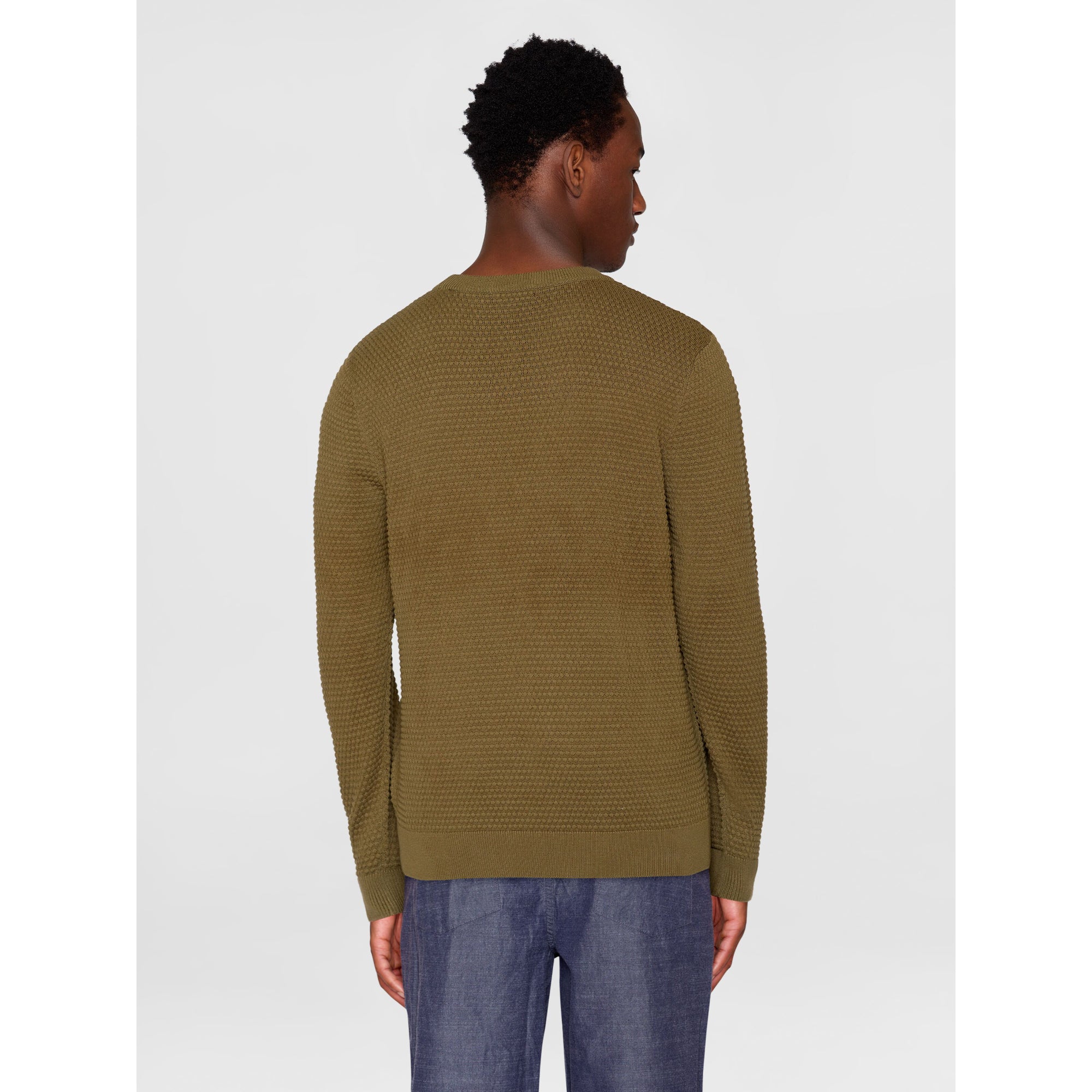 Crewneck Strickpullover VAGN aus Bio-Baumwolle - ROC/GOTS/Vegan