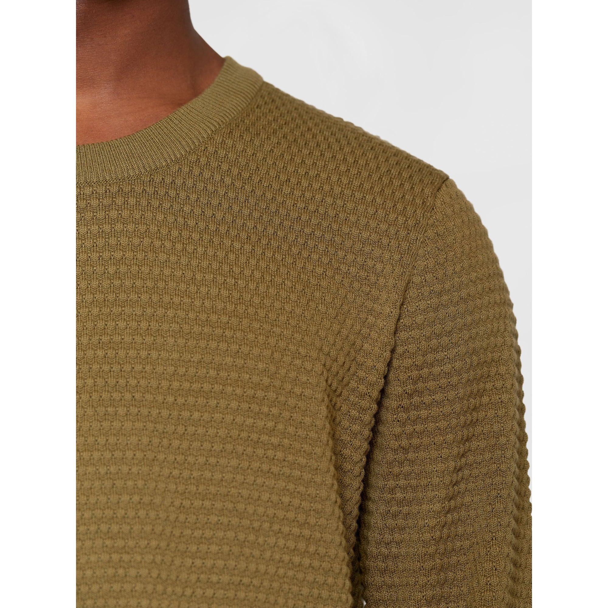 Crewneck Strickpullover VAGN aus Bio-Baumwolle - ROC/GOTS/Vegan