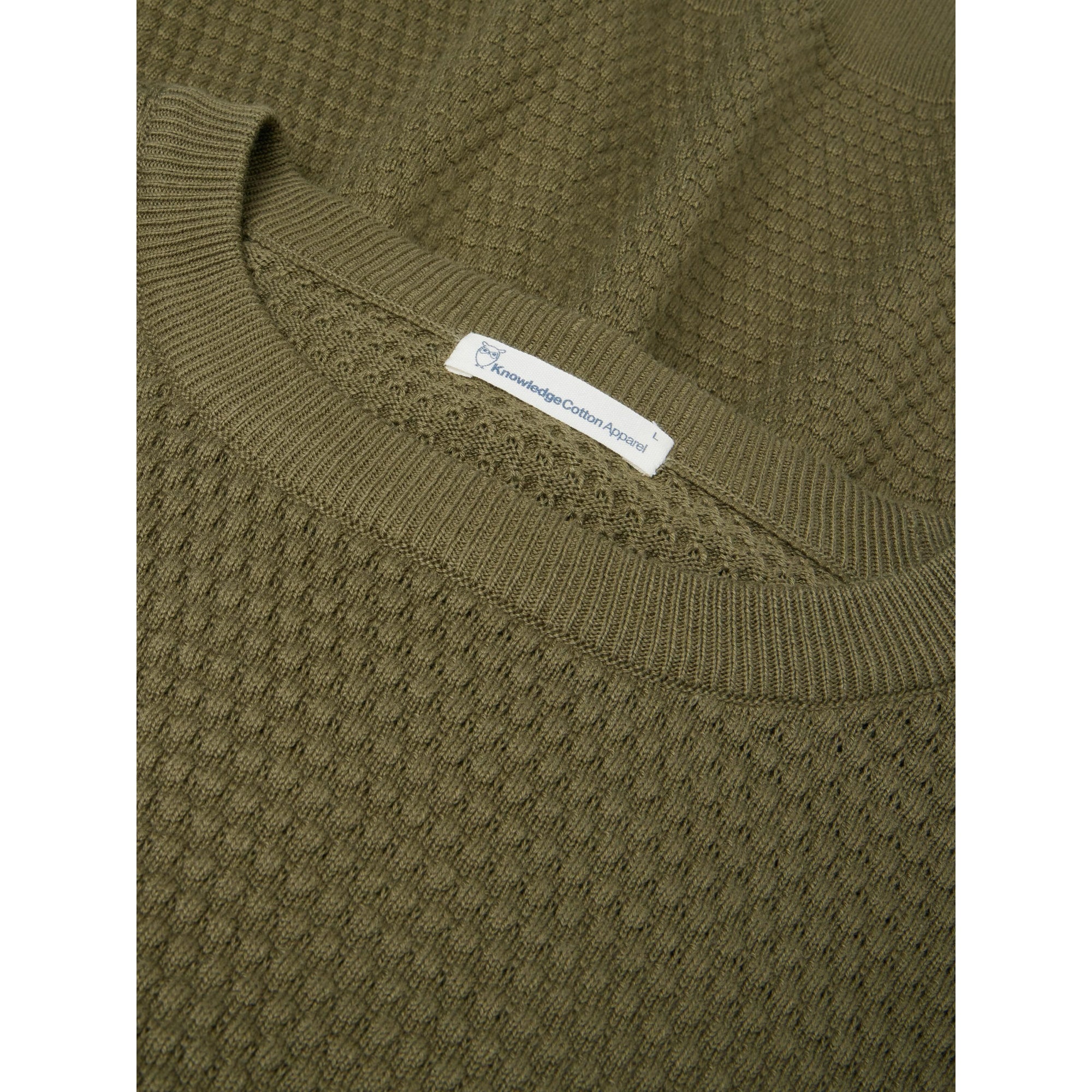 Crewneck Strickpullover VAGN aus Bio-Baumwolle - ROC/GOTS/Vegan