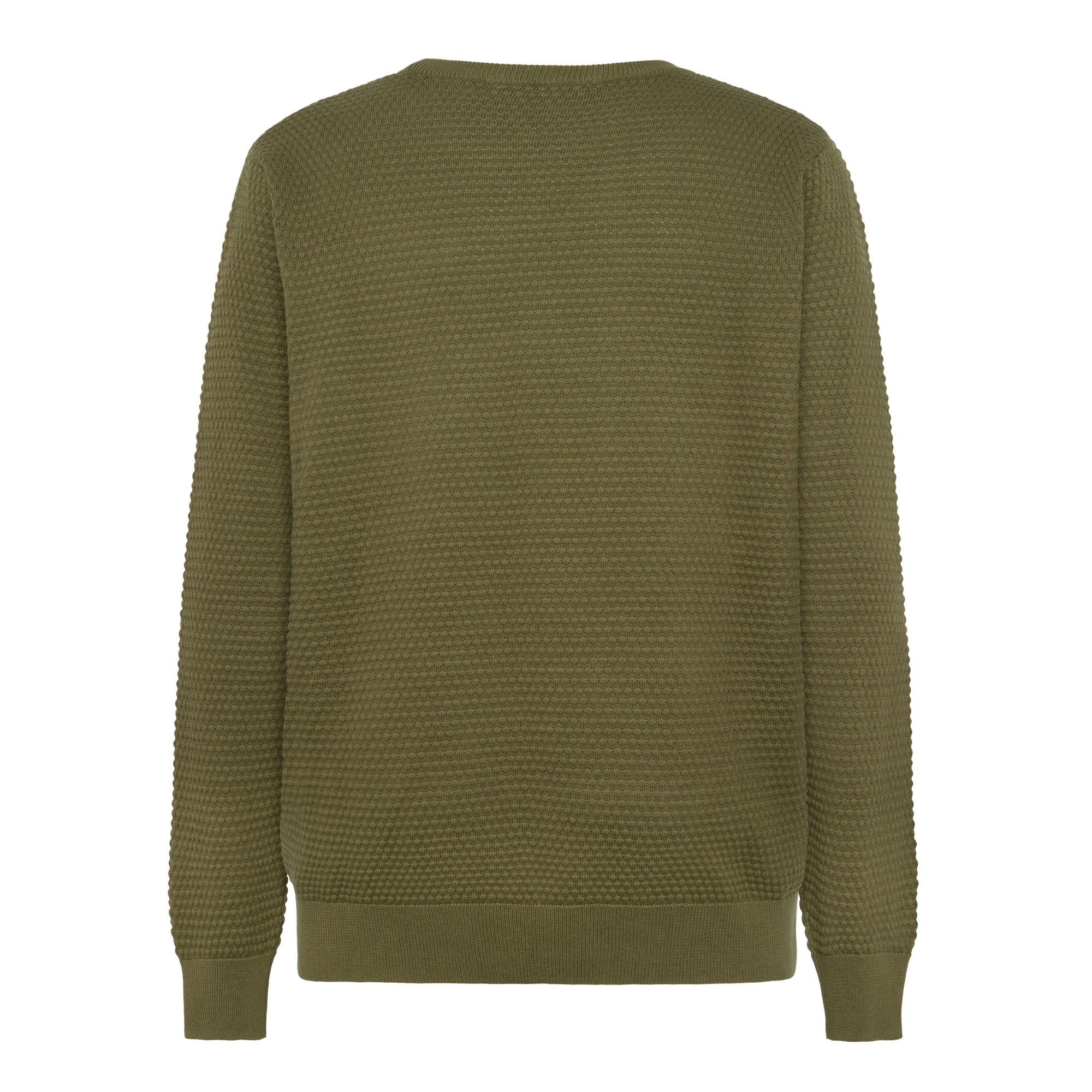 Crewneck Strickpullover VAGN aus Bio-Baumwolle - ROC/GOTS/Vegan