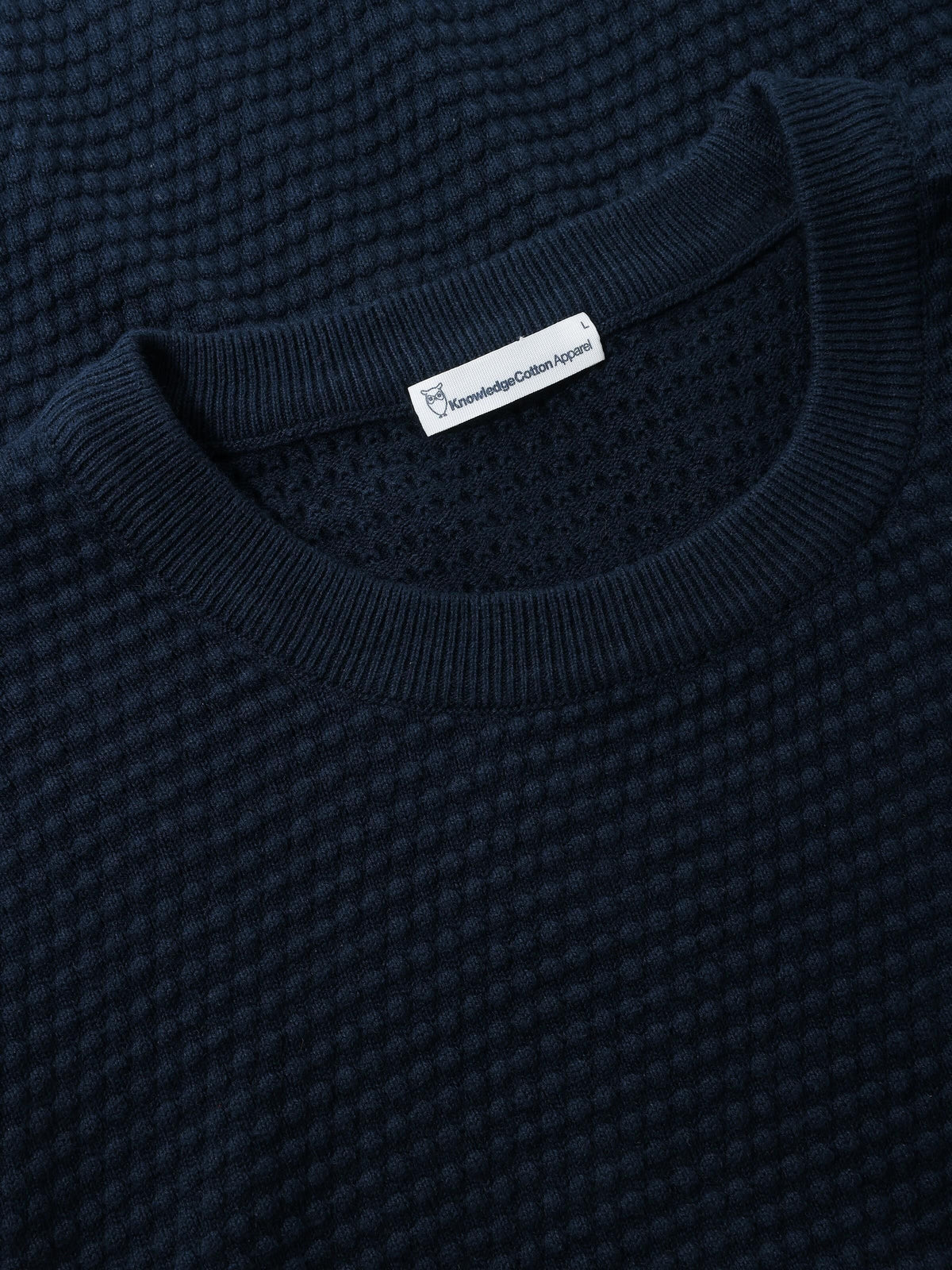 Crewneck Strickpullover VAGN aus Bio-Baumwolle - ROC/GOTS/Vegan