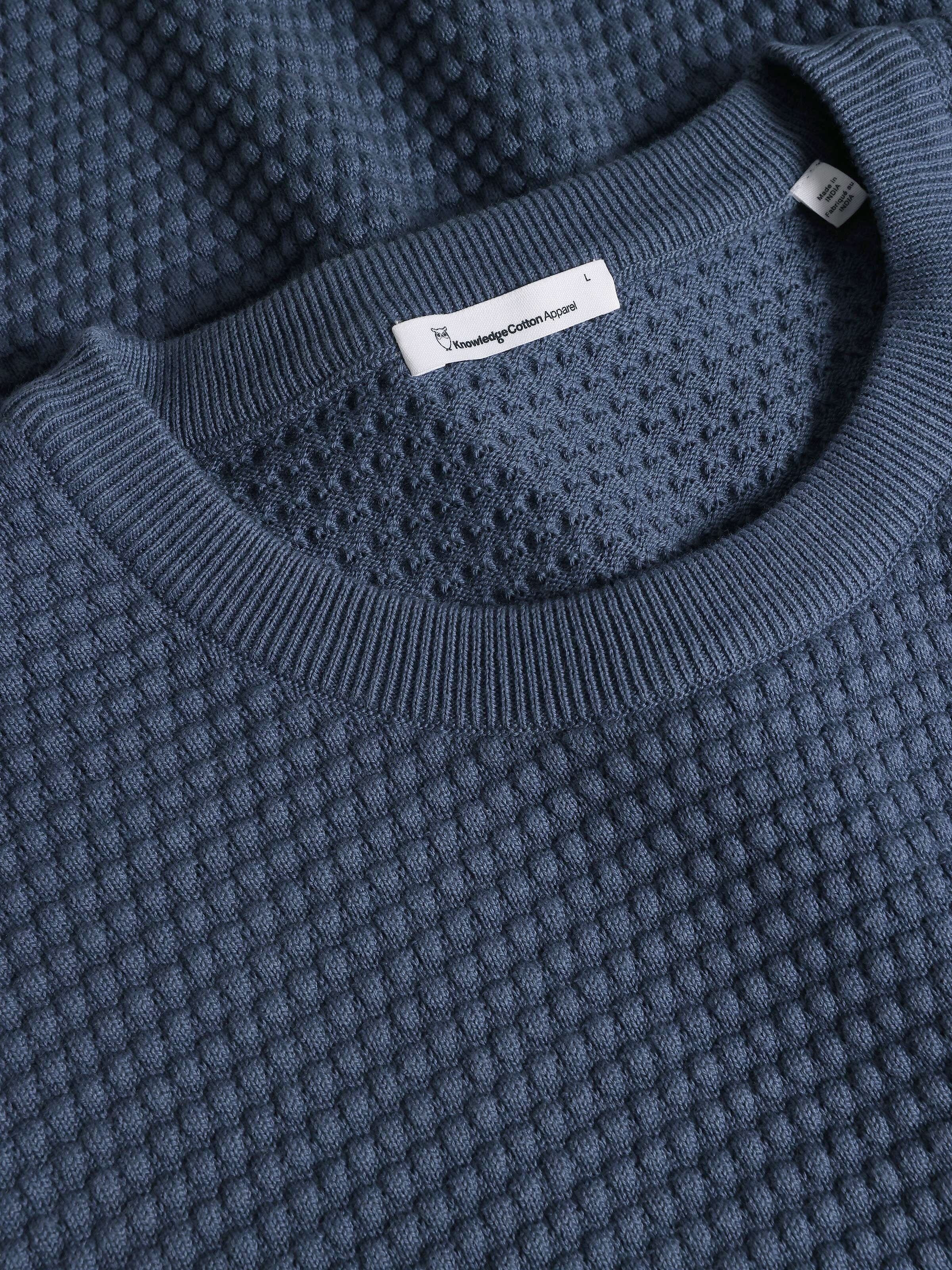 Crewneck Strickpullover VAGN aus Bio-Baumwolle - ROC/GOTS/Vegan