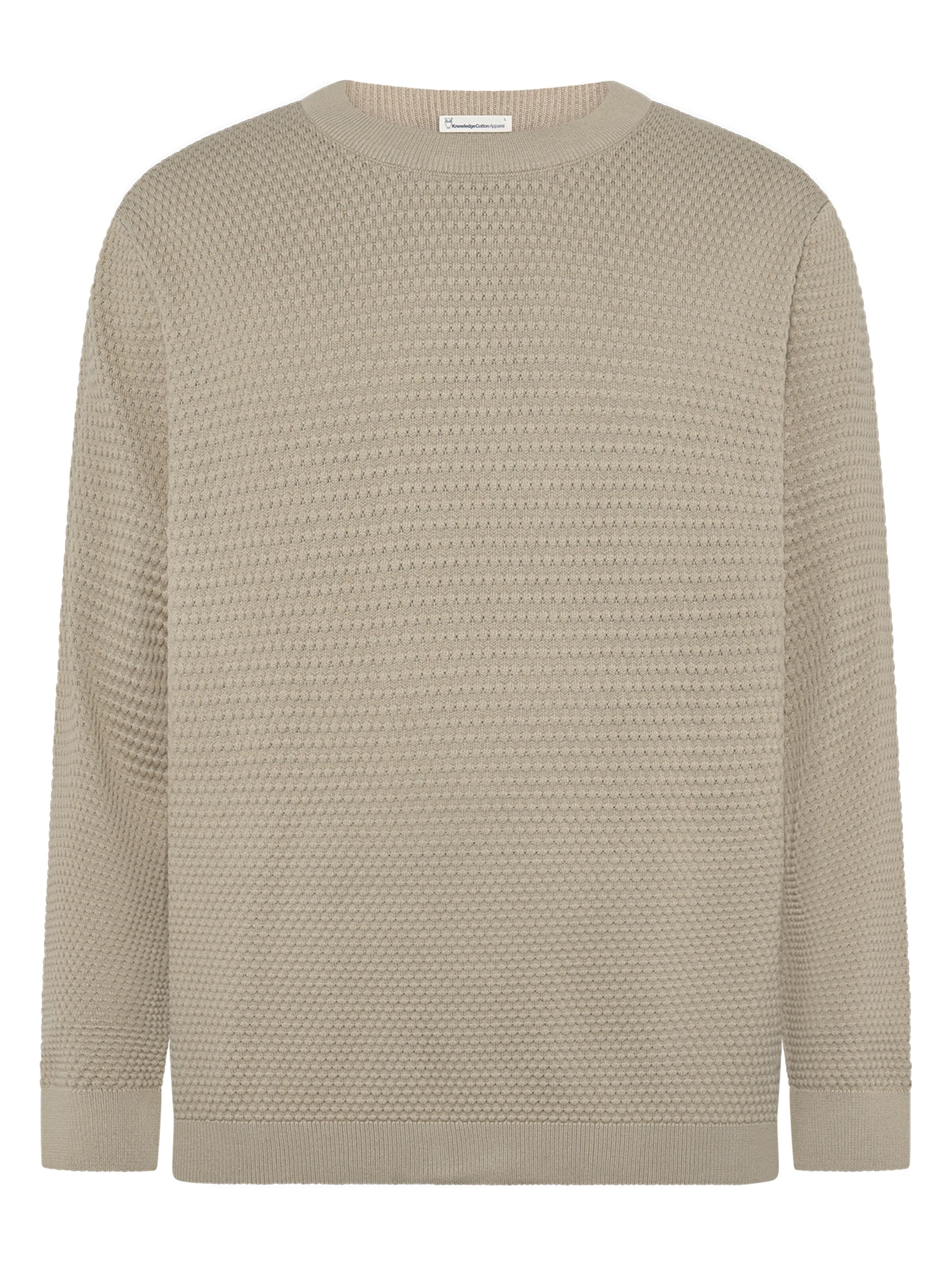 Crewneck Strickpullover VAGN aus Bio-Baumwolle - ROC/GOTS/Vegan