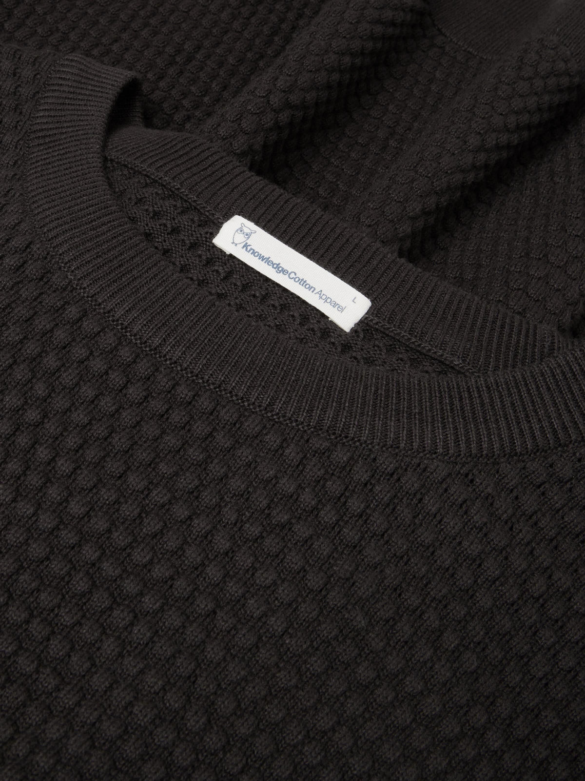 Crewneck Strickpullover VAGN aus Bio-Baumwolle - ROC/GOTS/Vegan