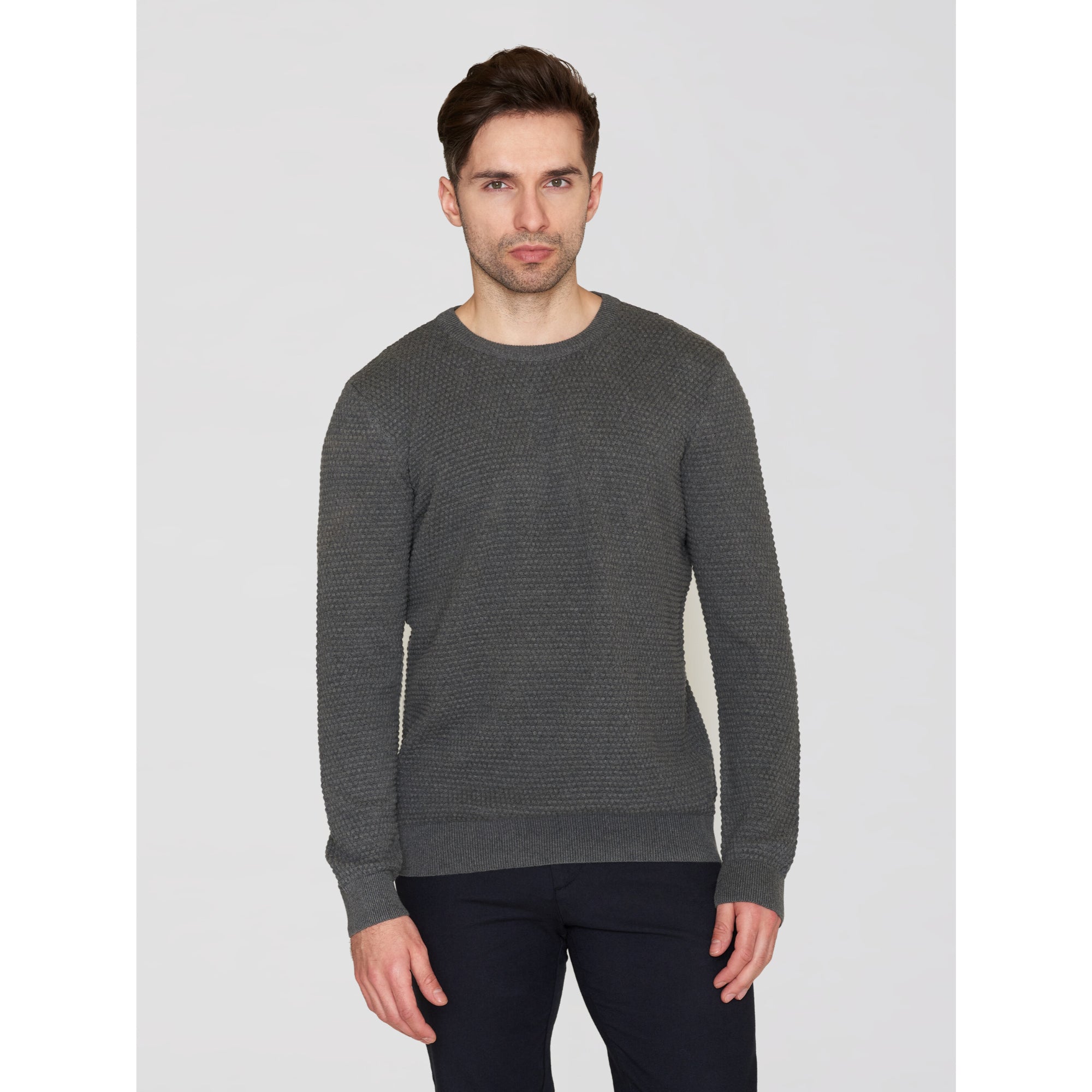 Crewneck Strickpullover VAGN aus Bio-Baumwolle - ROC/GOTS/Vegan