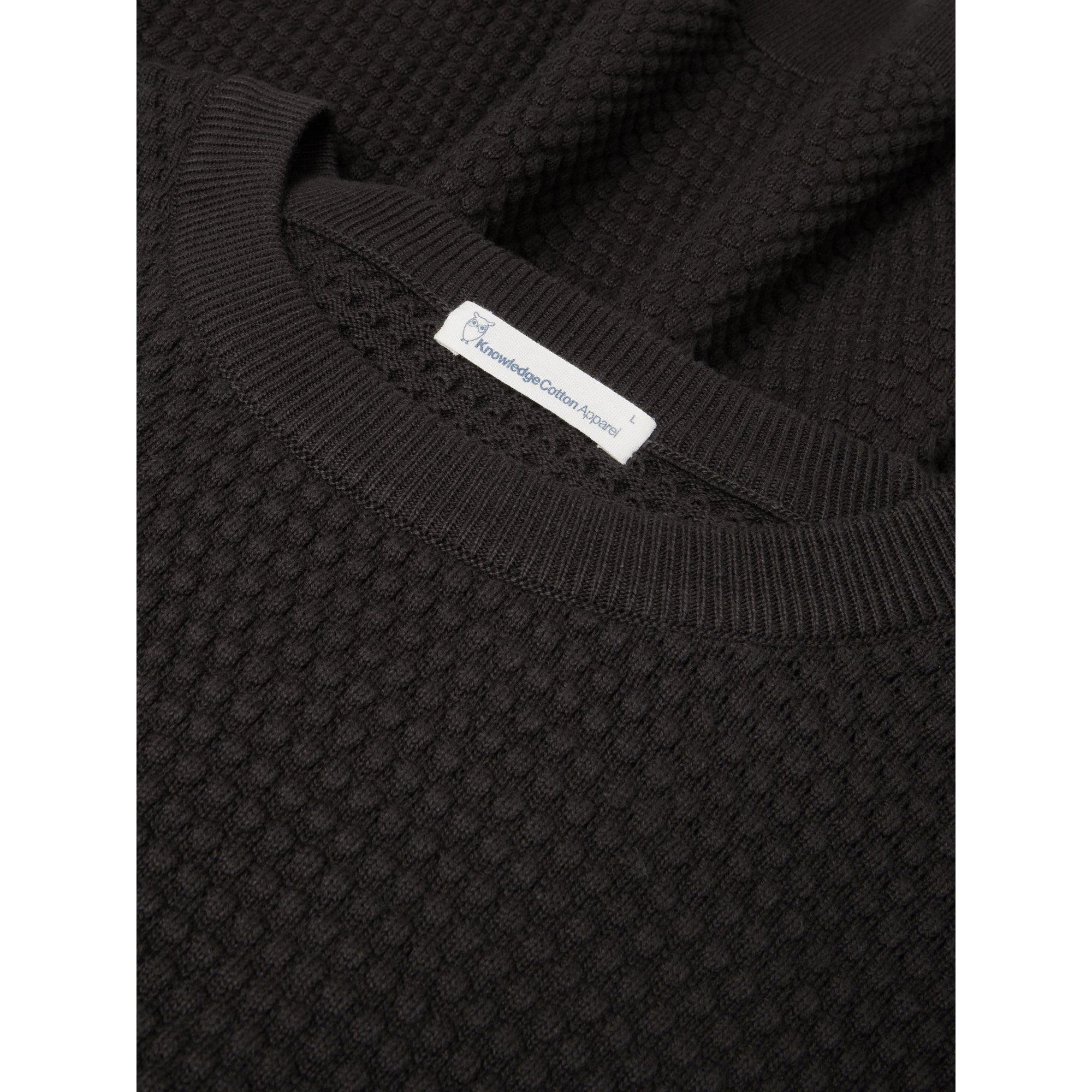Crewneck Strickpullover VAGN aus Bio-Baumwolle - ROC/GOTS/Vegan