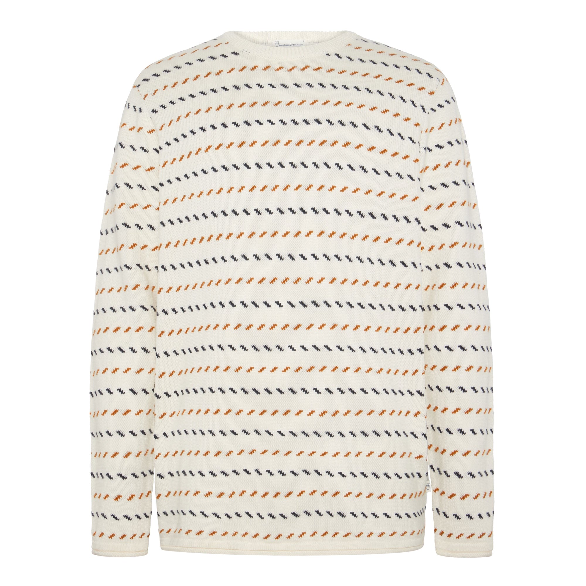 Jacquard Pullover aus Bio-Baumwolle RWS/Vegan