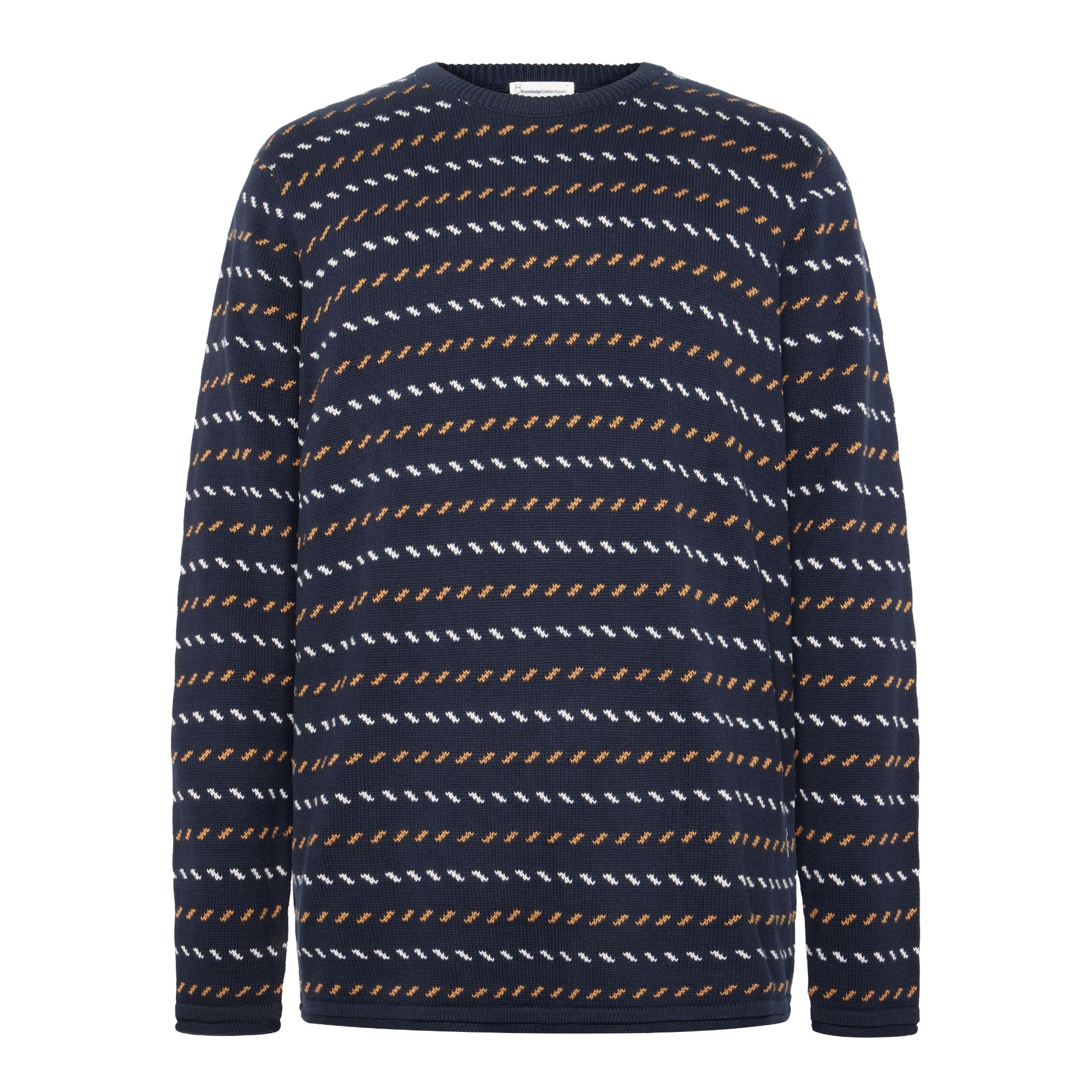 Jacquard Pullover aus Bio-Baumwolle RWS/Vegan