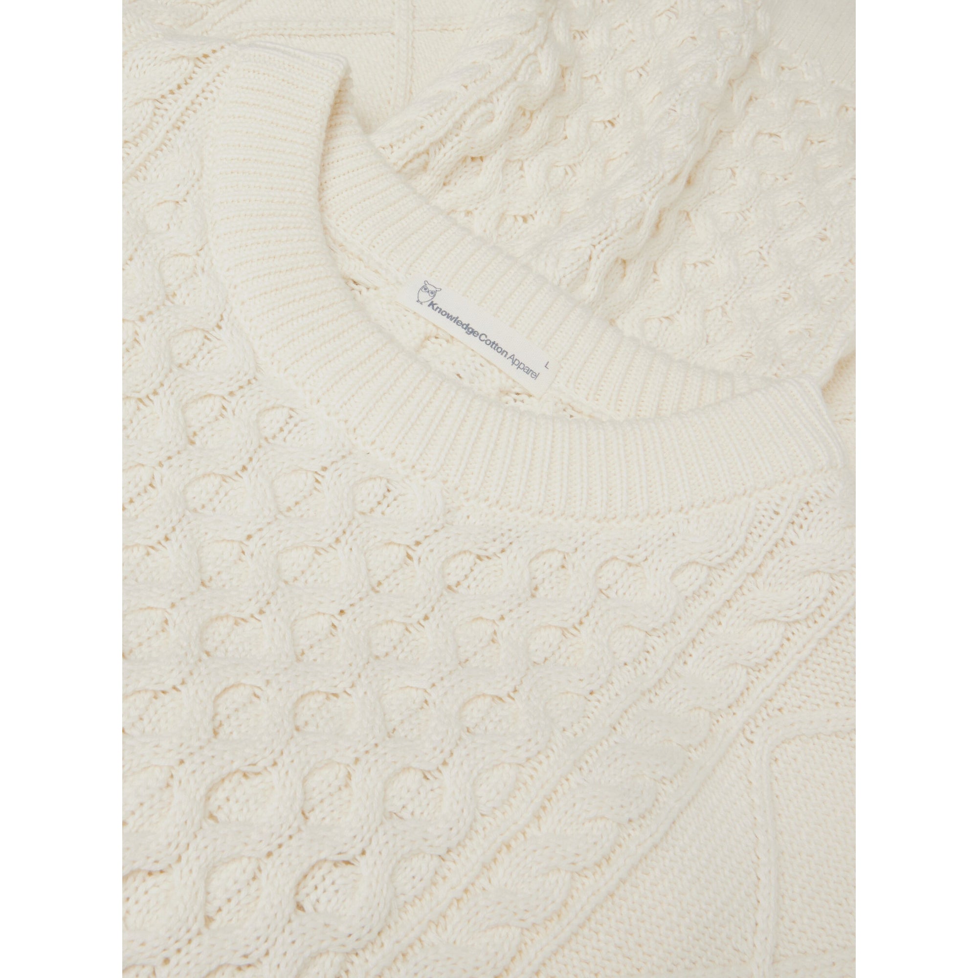 Cable Knit Strickpullover aus Bio-Baumwolle ROC/GOTS/Vegan