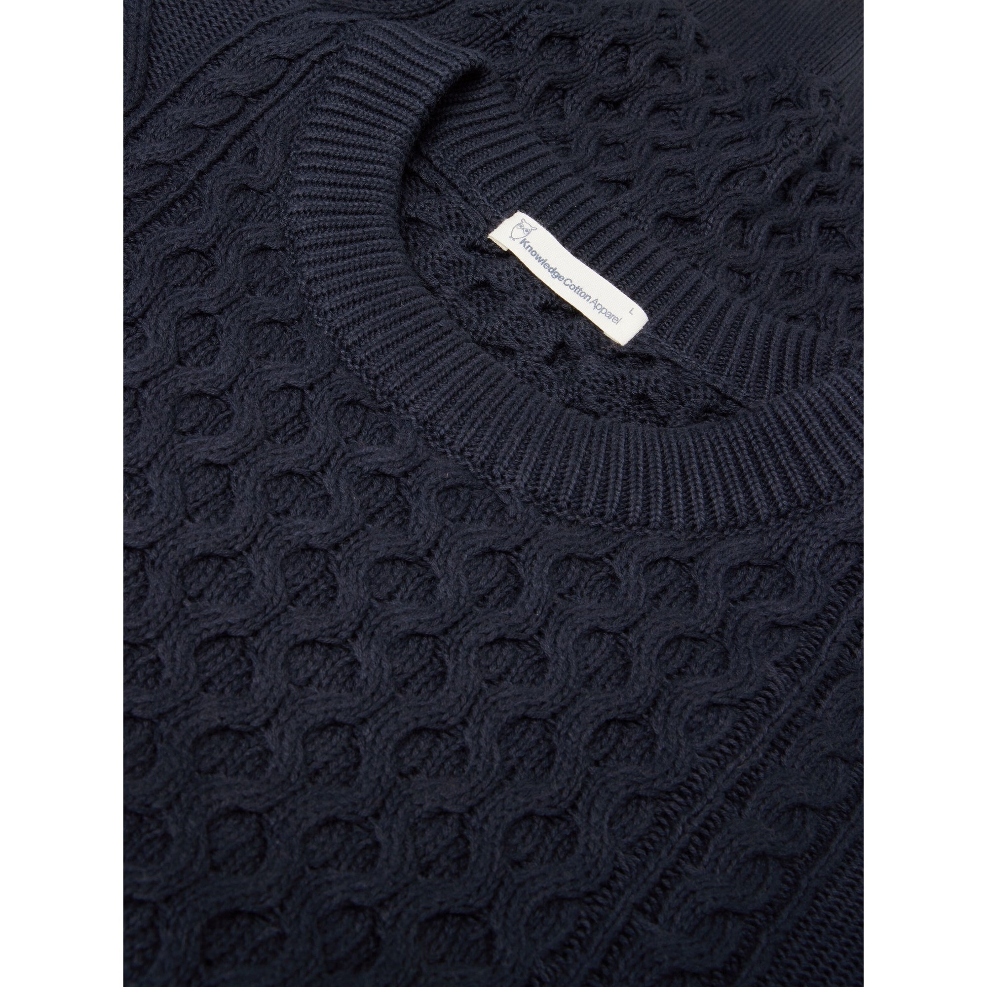 Cable Knit Strickpullover aus Bio-Baumwolle ROC/GOTS/Vegan