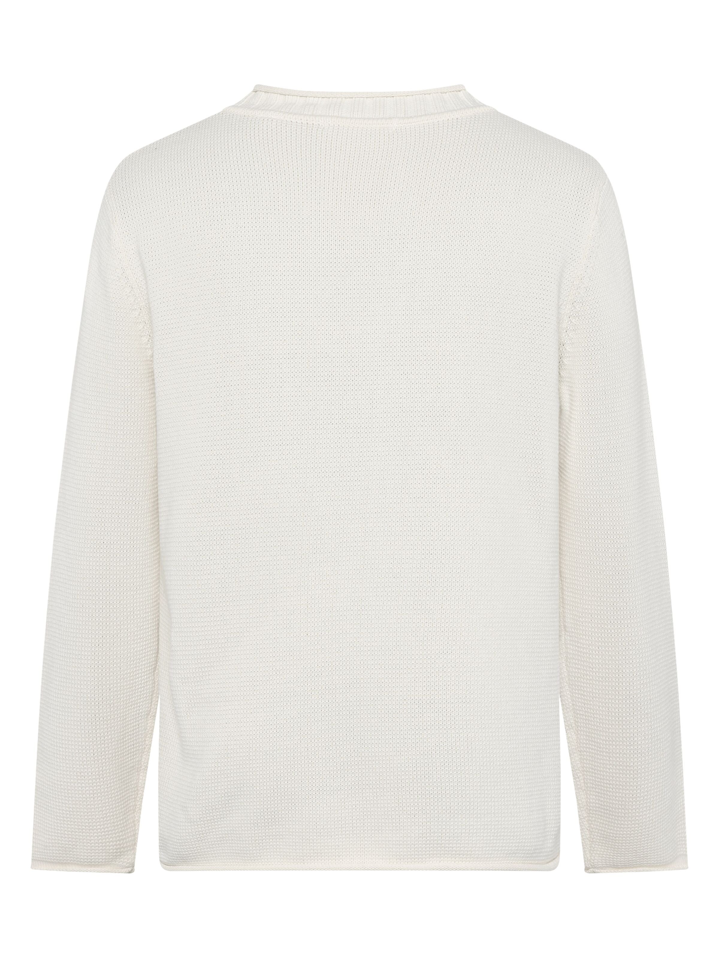 Leichter Pullover mit Rundhalsausschnitt aus Bio-Baumwolle