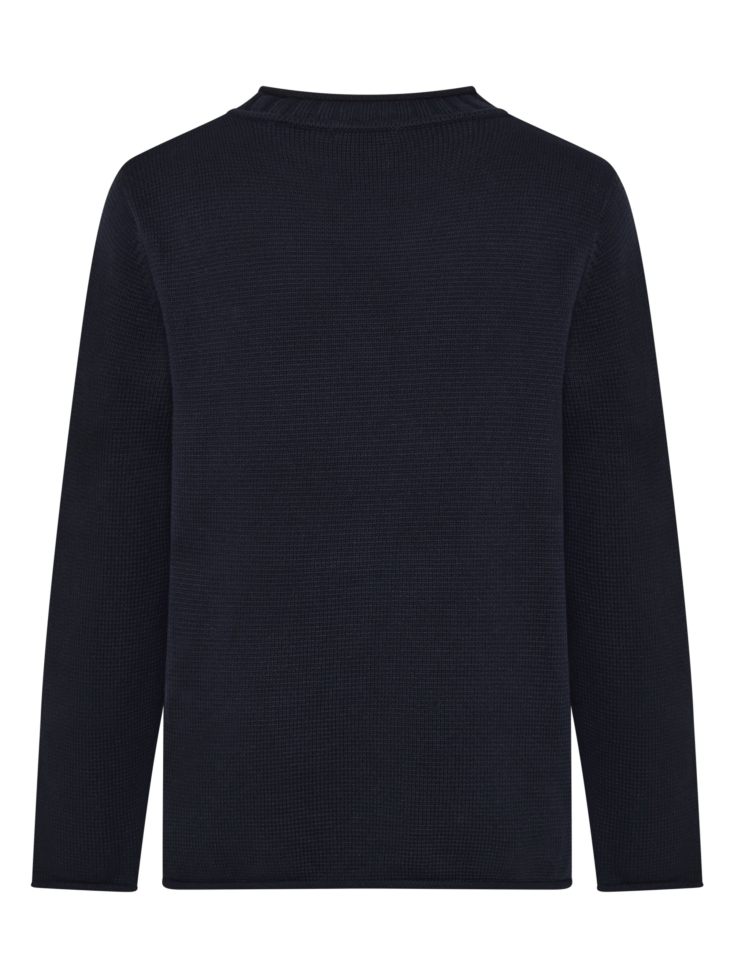 Leichter Pullover mit Rundhalsausschnitt aus Bio-Baumwolle