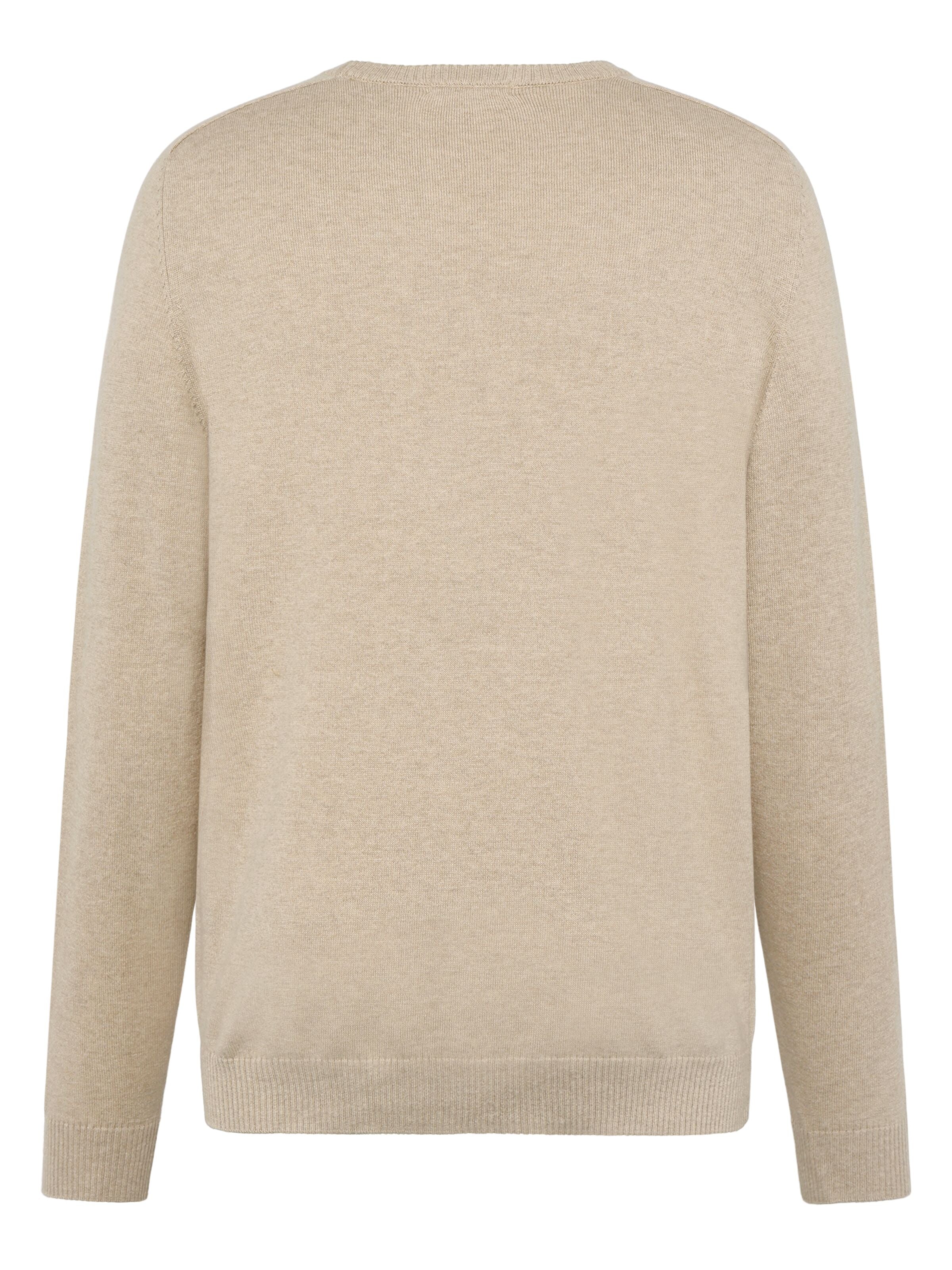 Leichter Pullover mit Rundhalsausschnitt aus Bio-Baumwolle und Kaschmir