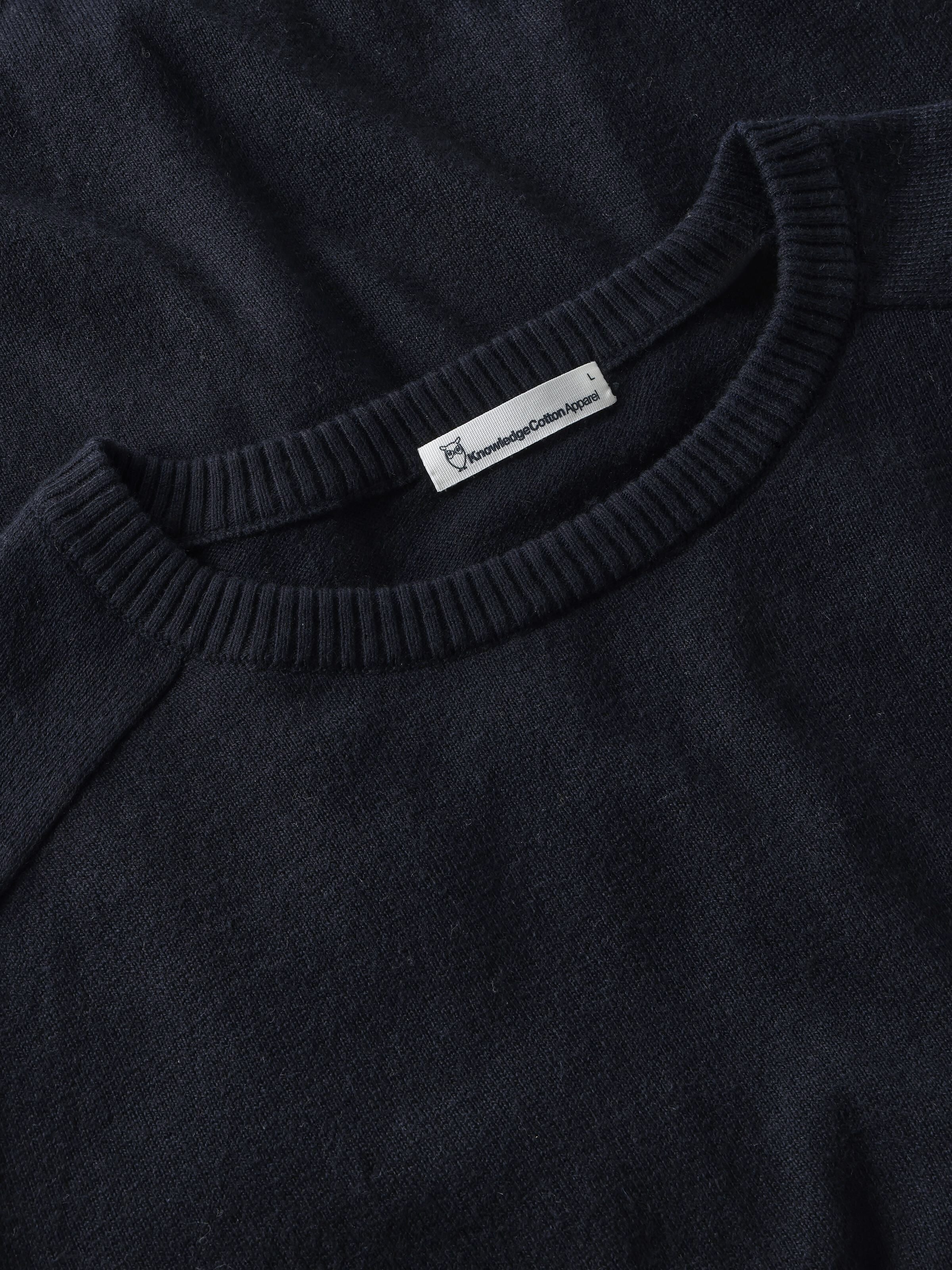 Leichter Pullover mit Rundhalsausschnitt aus Bio-Baumwolle und Kaschmir