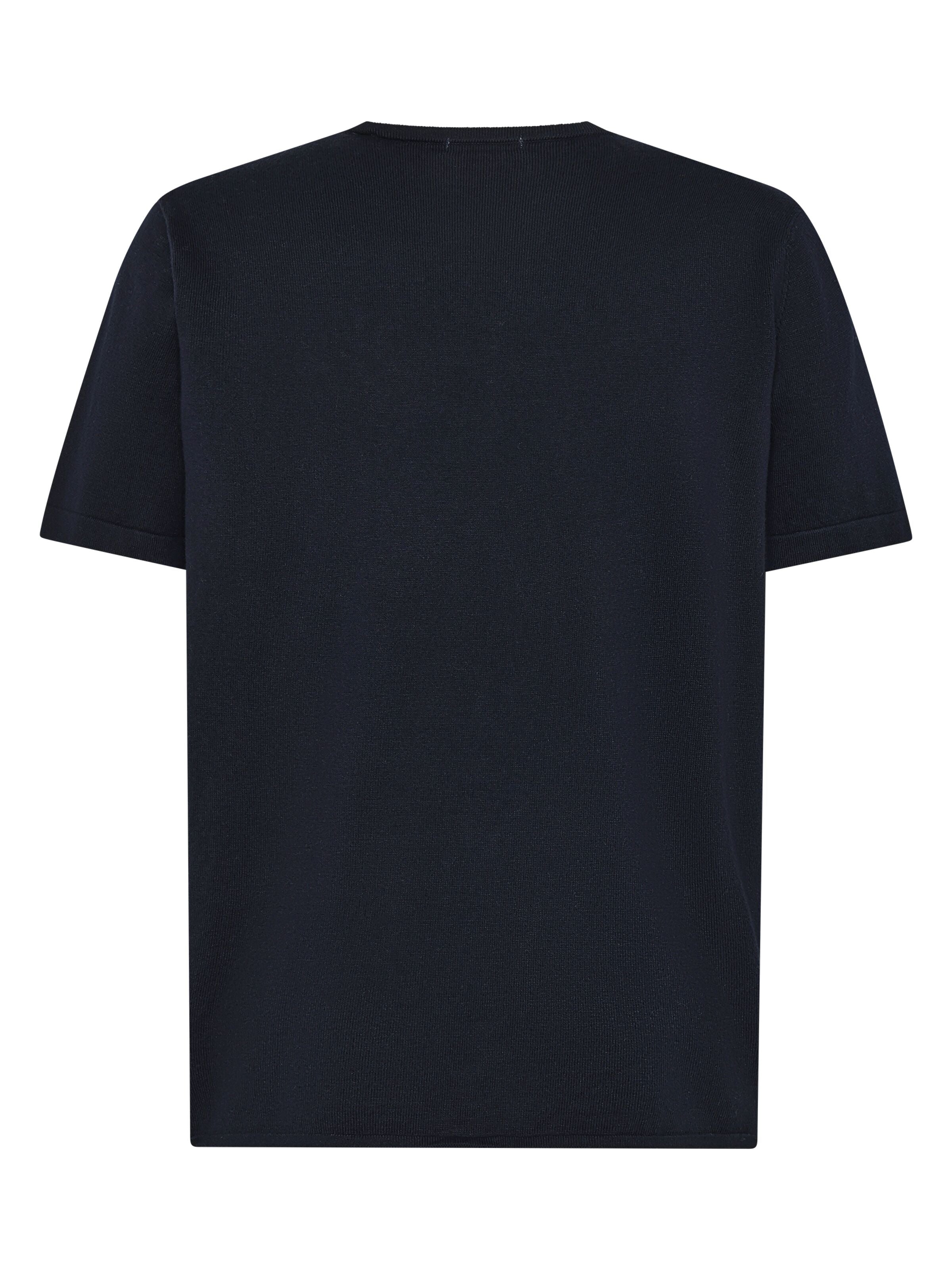 Gestricktes T-Shirt aus Bio-Baumwolle und Kaschmir