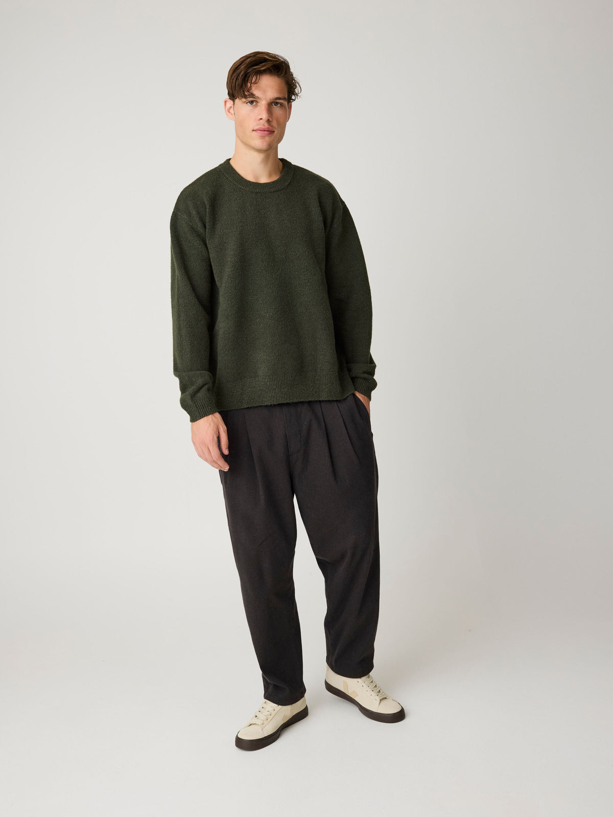 Strickpullover aus Soufflé-Garn aus recyeltem Polyester