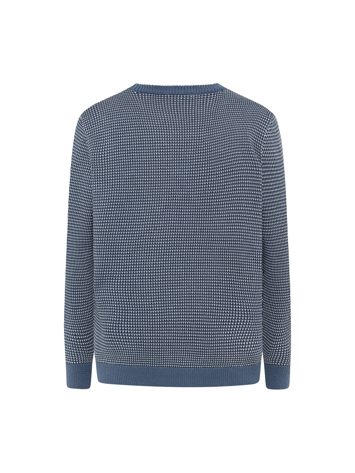 Jacquard-Strickpullover mit Rundhalsausschnitt aus Bio-Baumwolle