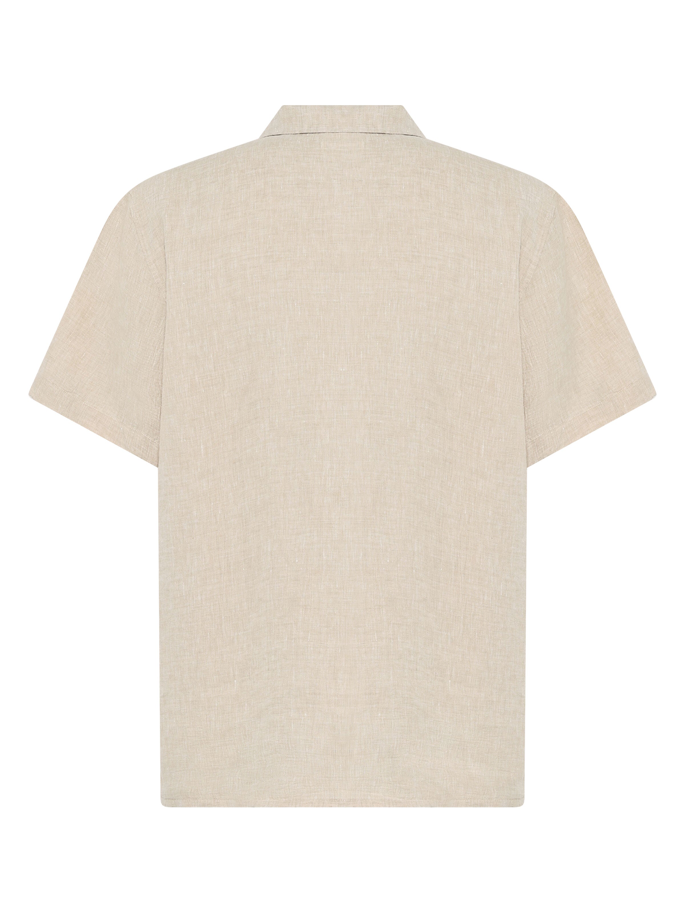 Kurzarmhemd BOXY aus Bio-Leinen